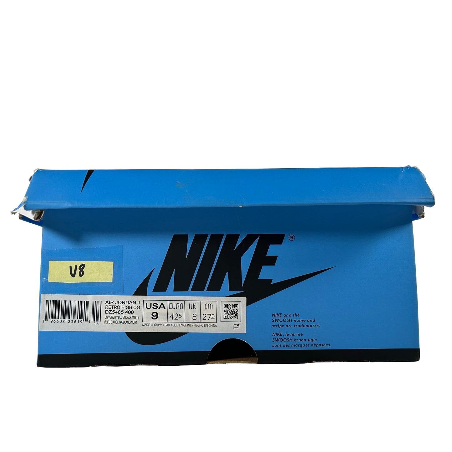 DZ5485 400 Jordan 1 Retro High OG UNC Toe [USED] - 9 M (Used8)