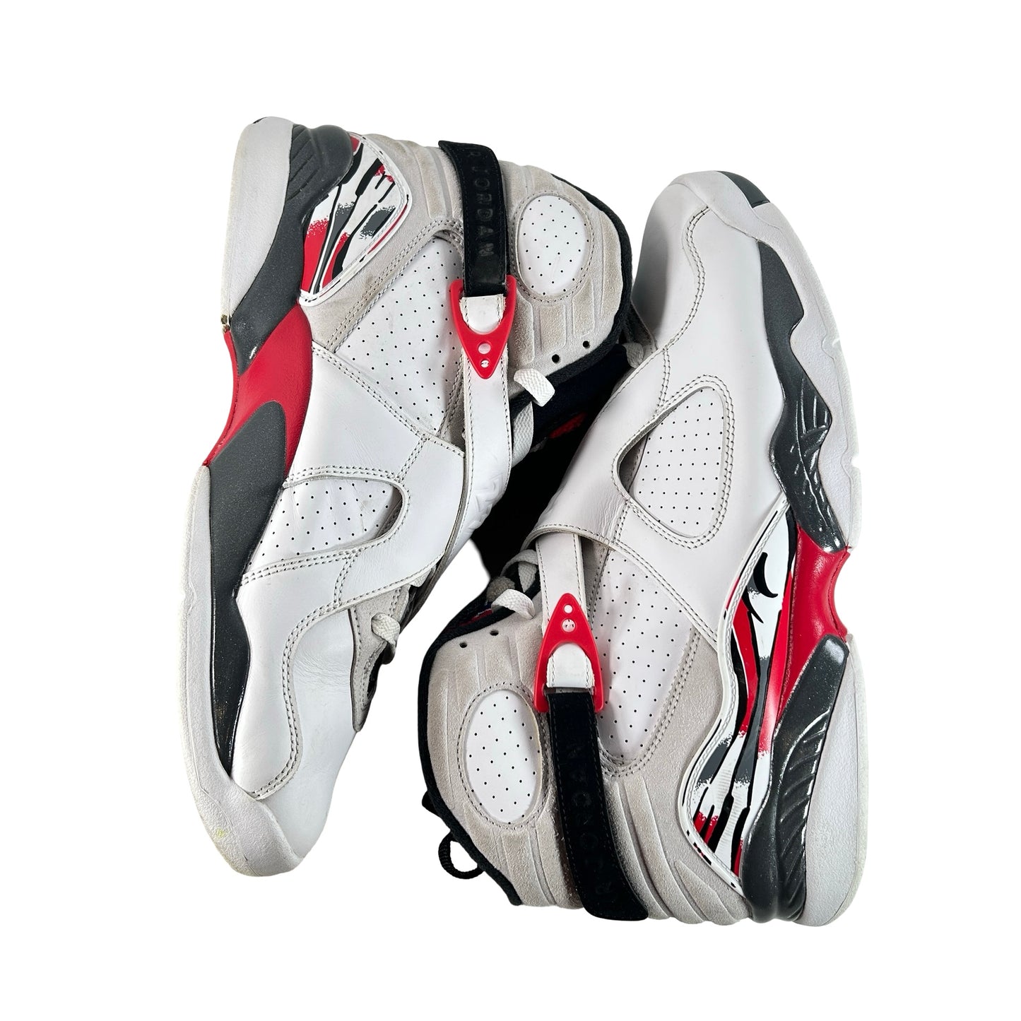 305381 100 Jordan 8 Retro White True Red (2025) [USED] - 12 M (Used) (No Box)