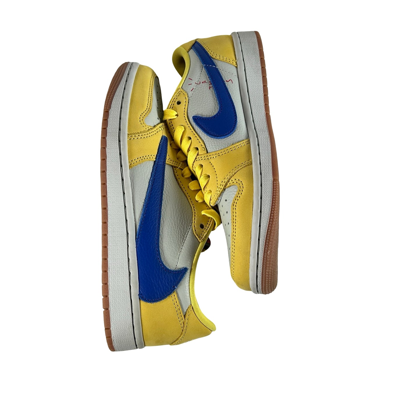 DZ4137 700 Jordan 1 Retro Low OG SP Travis Scott Canary (W) [USED] - 7 W (Used) (No Box)