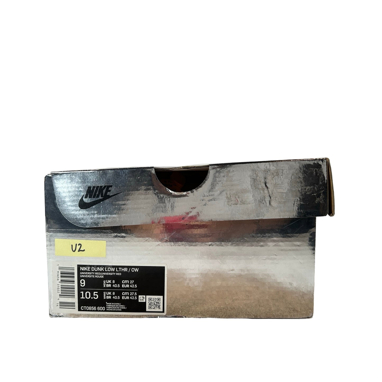 CT0856 600 Dunk Low Off-White Red [USED] - 9 M (Used2)