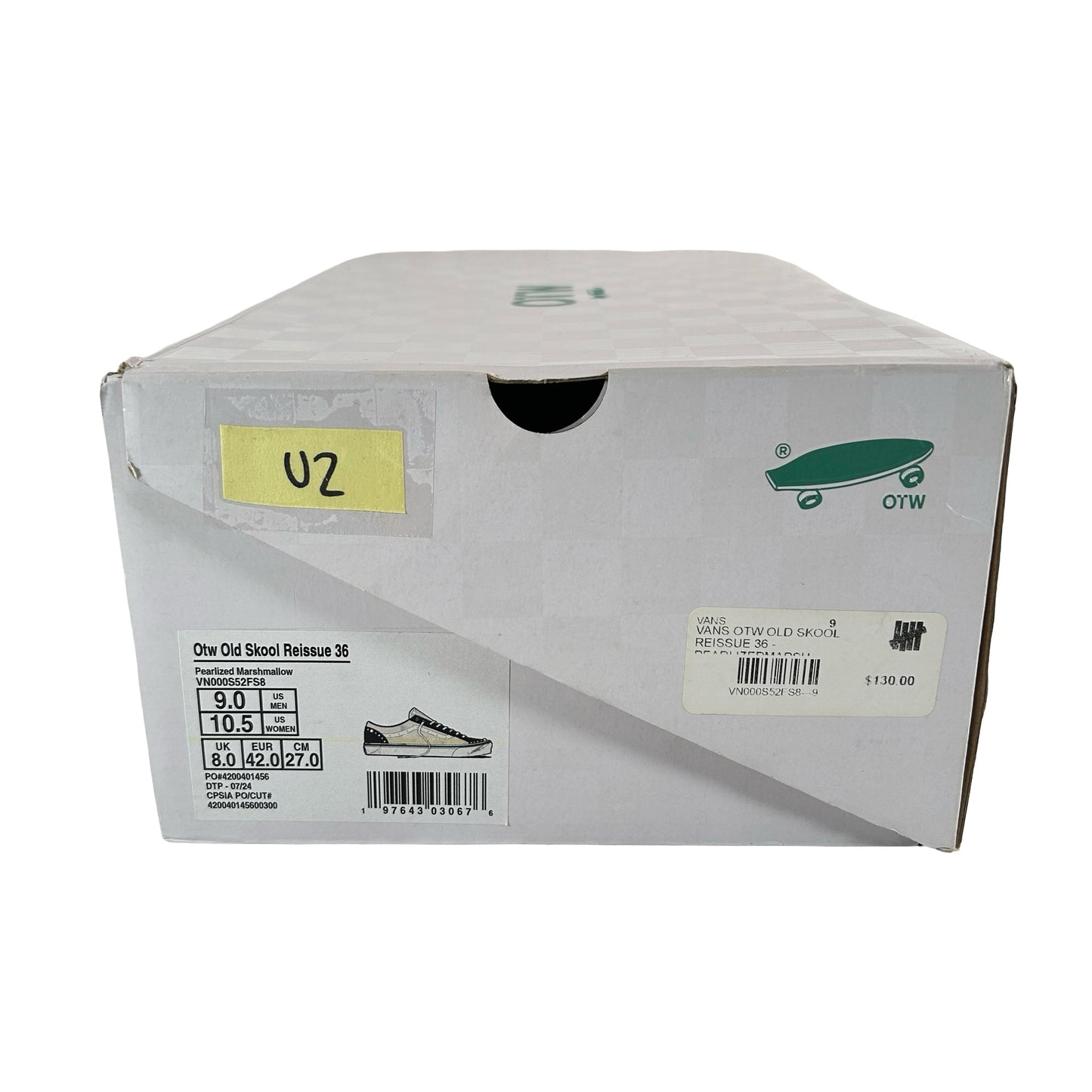 VN000S52FS8 Vans OTW Old Skool 36 Pearlized Pack Marshmallow White [USED] - 9 (Used2)