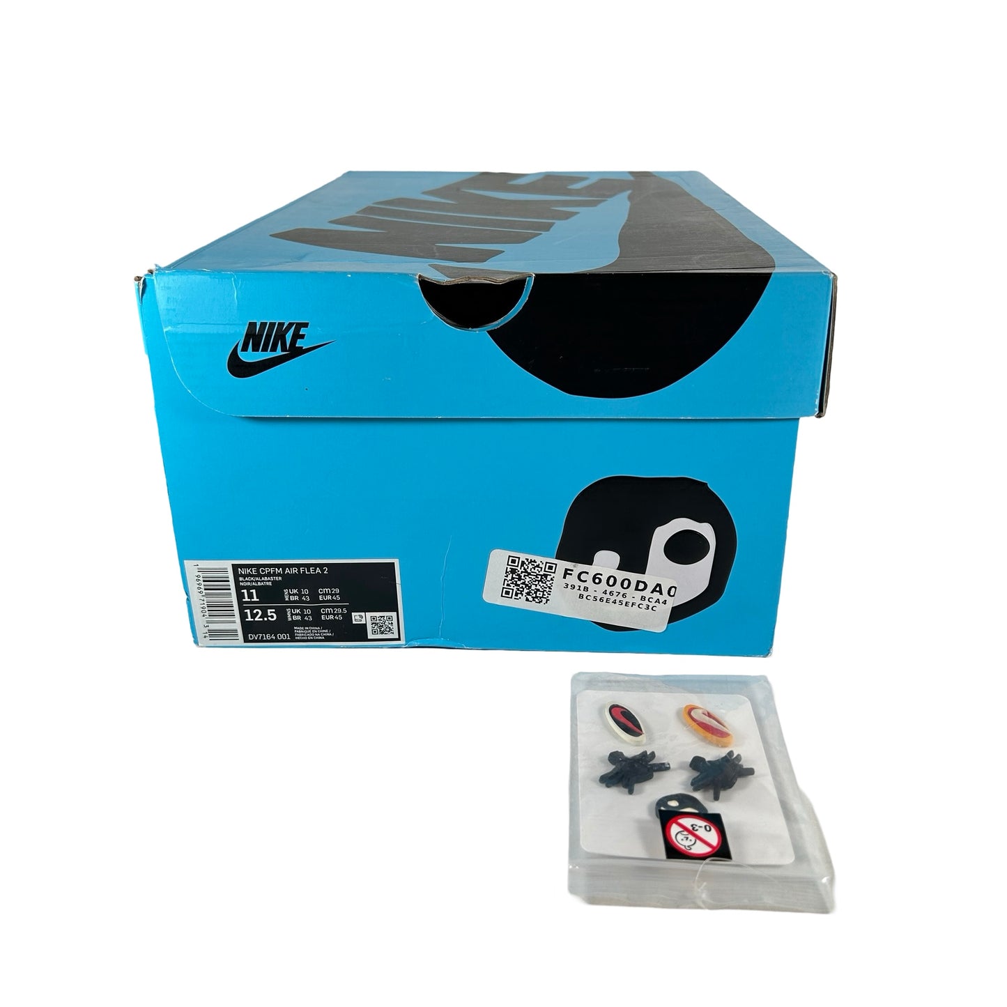 DV7164 001 Nike CPFM Air Flea 2 Cactus Plant Flea Market Black Alabaster [USED] - 11 M (Used)