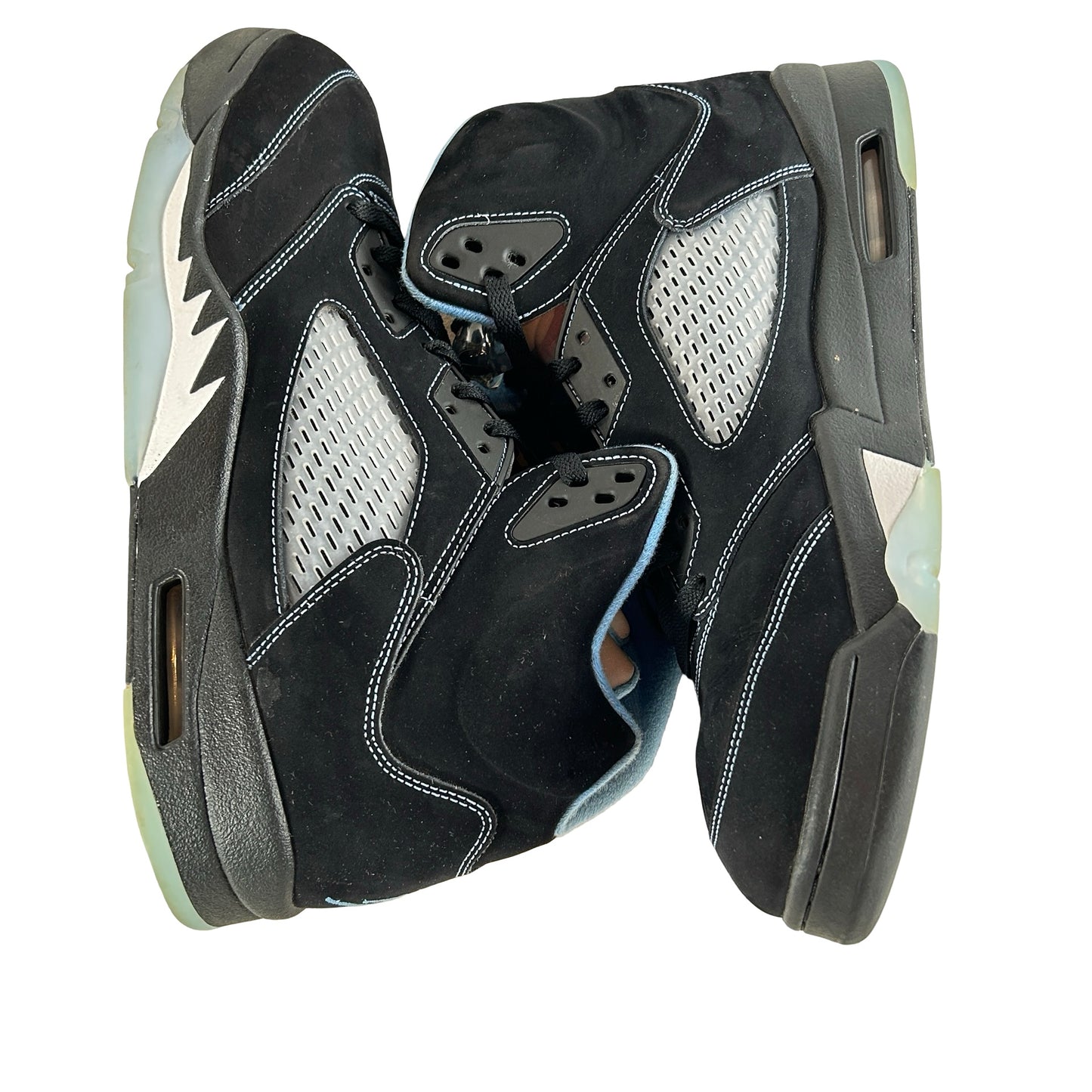 DD0587 008 Jordan 5 Retro Black University Blue (2026) [USED] - 13 M (Used2)