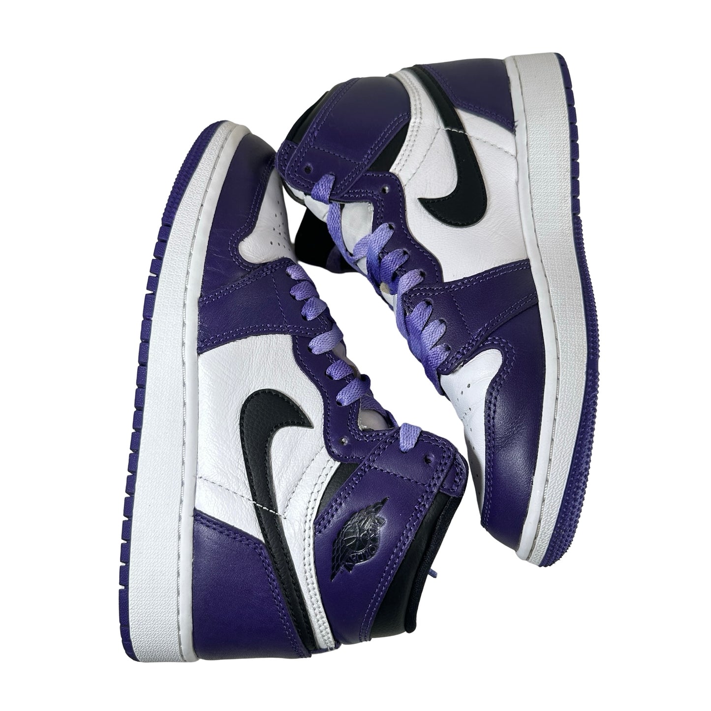 575441 500 Jordan 1 Retro High Court Purple White (GS) [USED] - 5 Y (Used) (No Box)