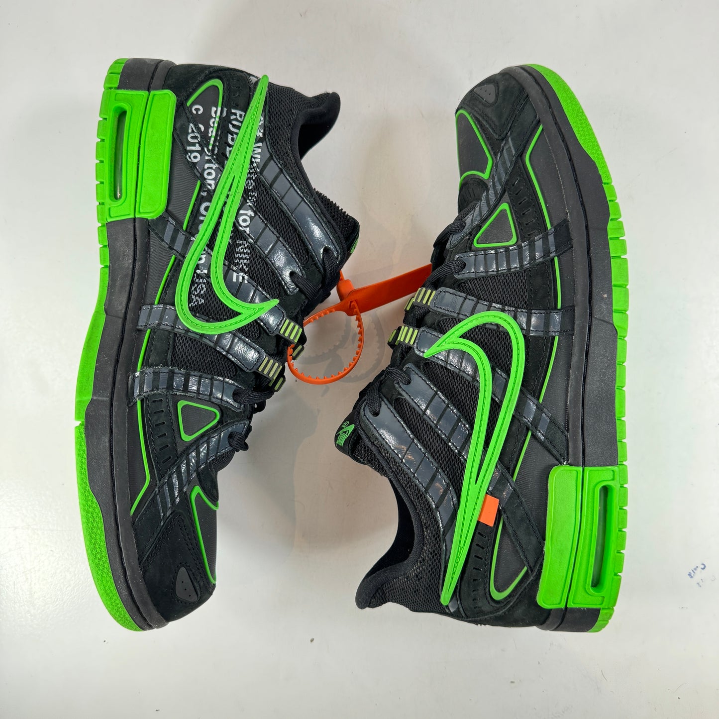 CU6015 001 Nike Air Rubber Dunk Off-White Green Strike [USED] - 11.5 M (Used) (No Box)