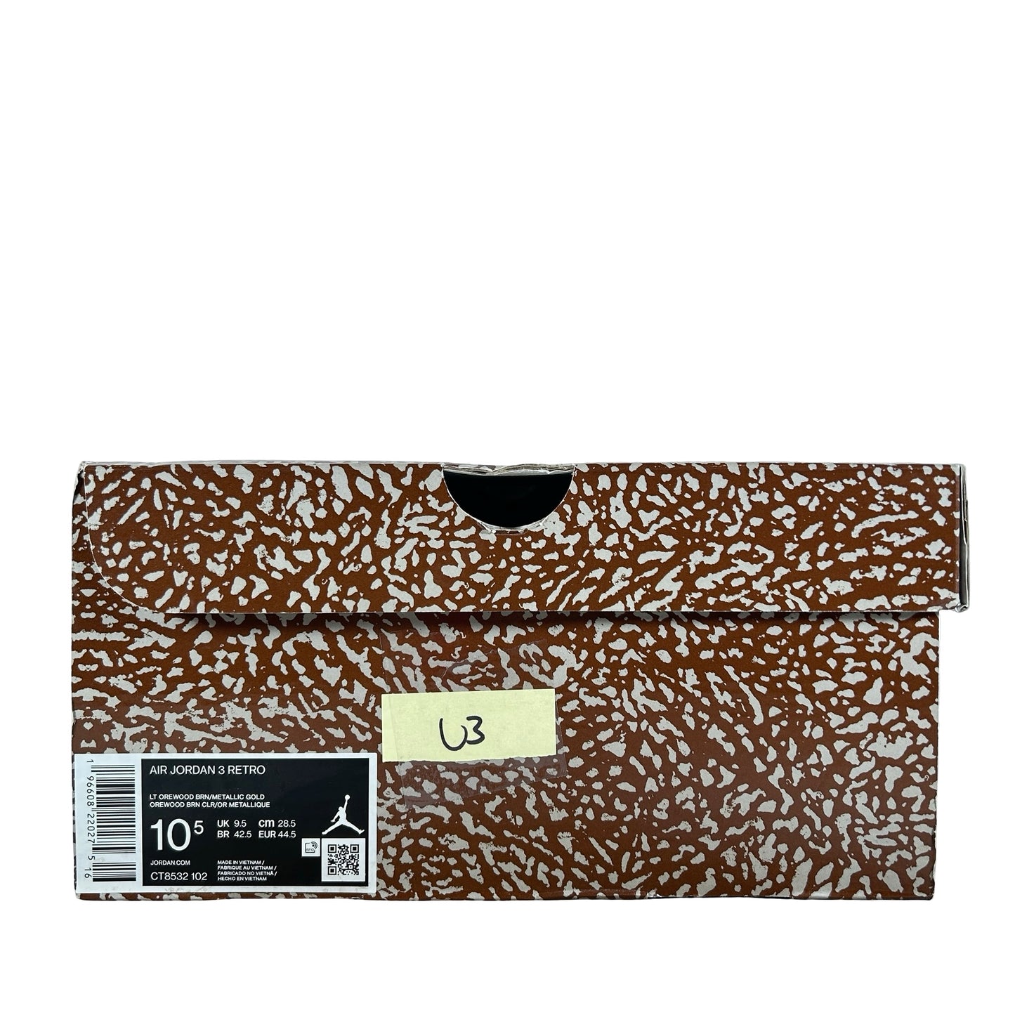CT8532 102 Jordan 3 Retro Palomino [USED] - 10.5 M (Used3)