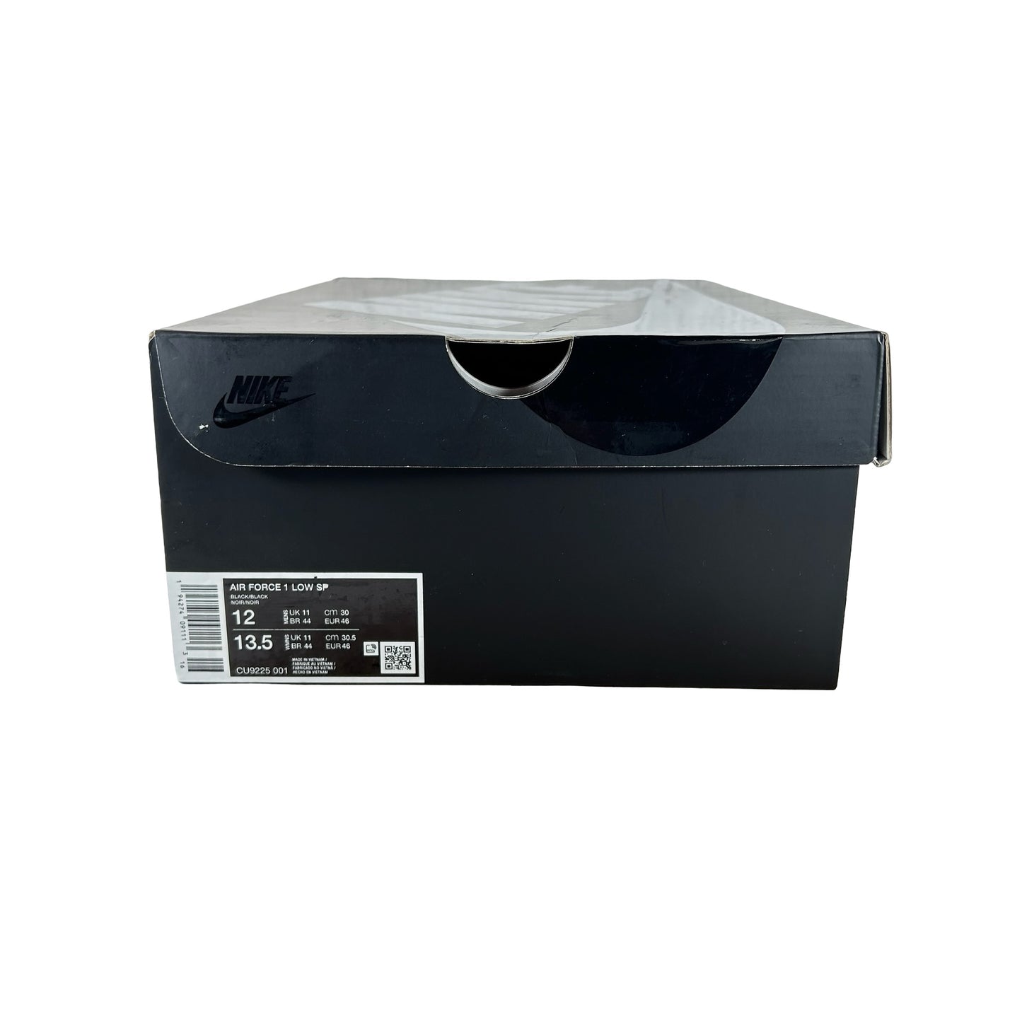 CU9225 001 Air Force 1 Low Supreme Black [USED] - 12 M (Used)