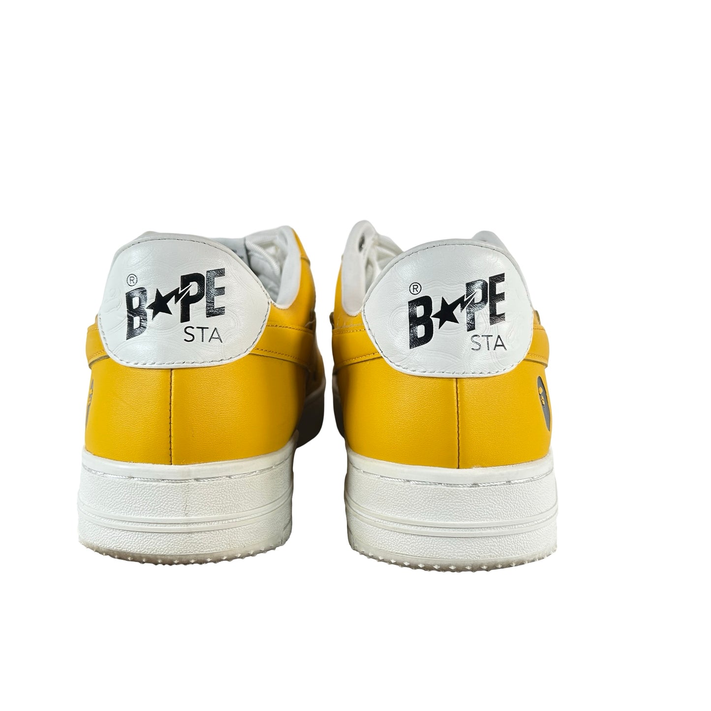 1L30191305 A Bathing Ape Bape Sta Low #3 White Orange Cloud Camo [USED] - 11 M (Used)