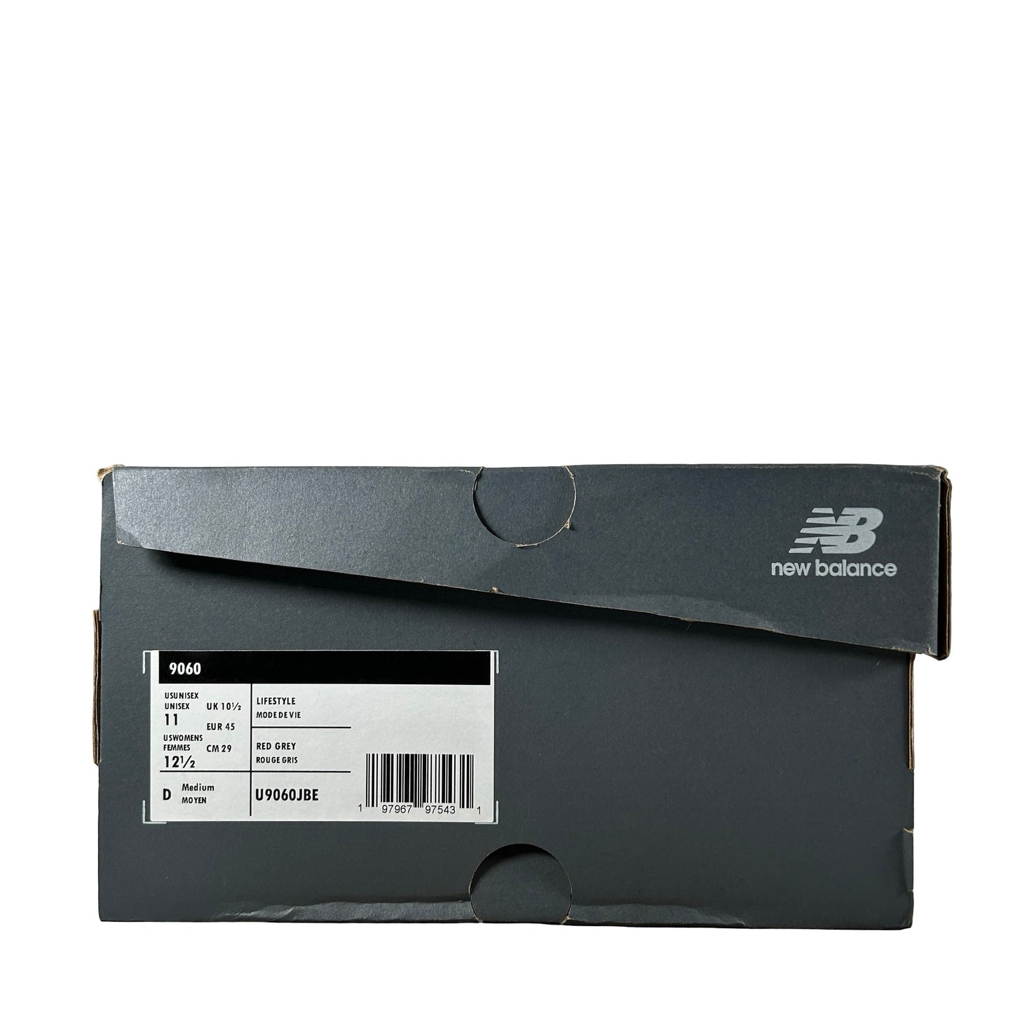 U9060JBE New Balance 9060 White Red [USED] - 11 M (Used)