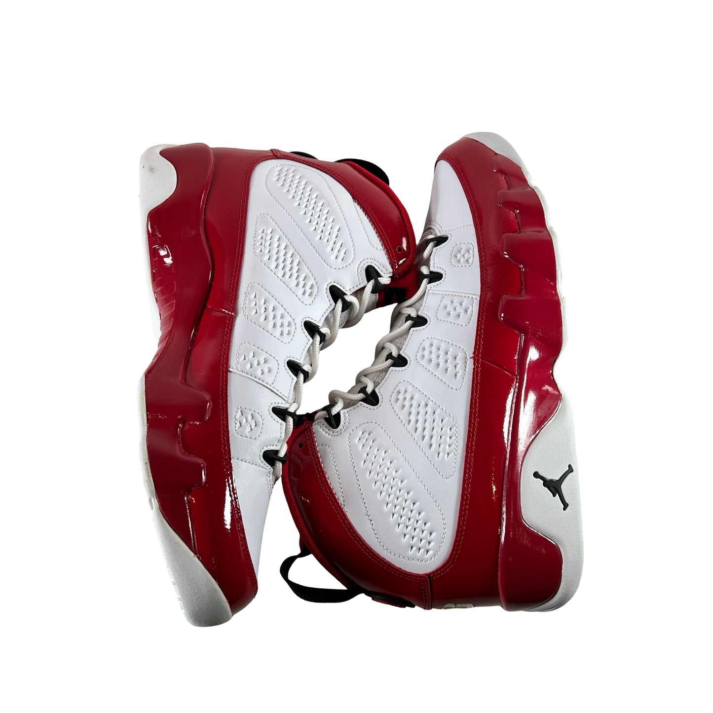 302370 160 Jordan 9 Retro White Gym Red [CONDITIONAL] - 10 M (Dye Bleeding On Laces)