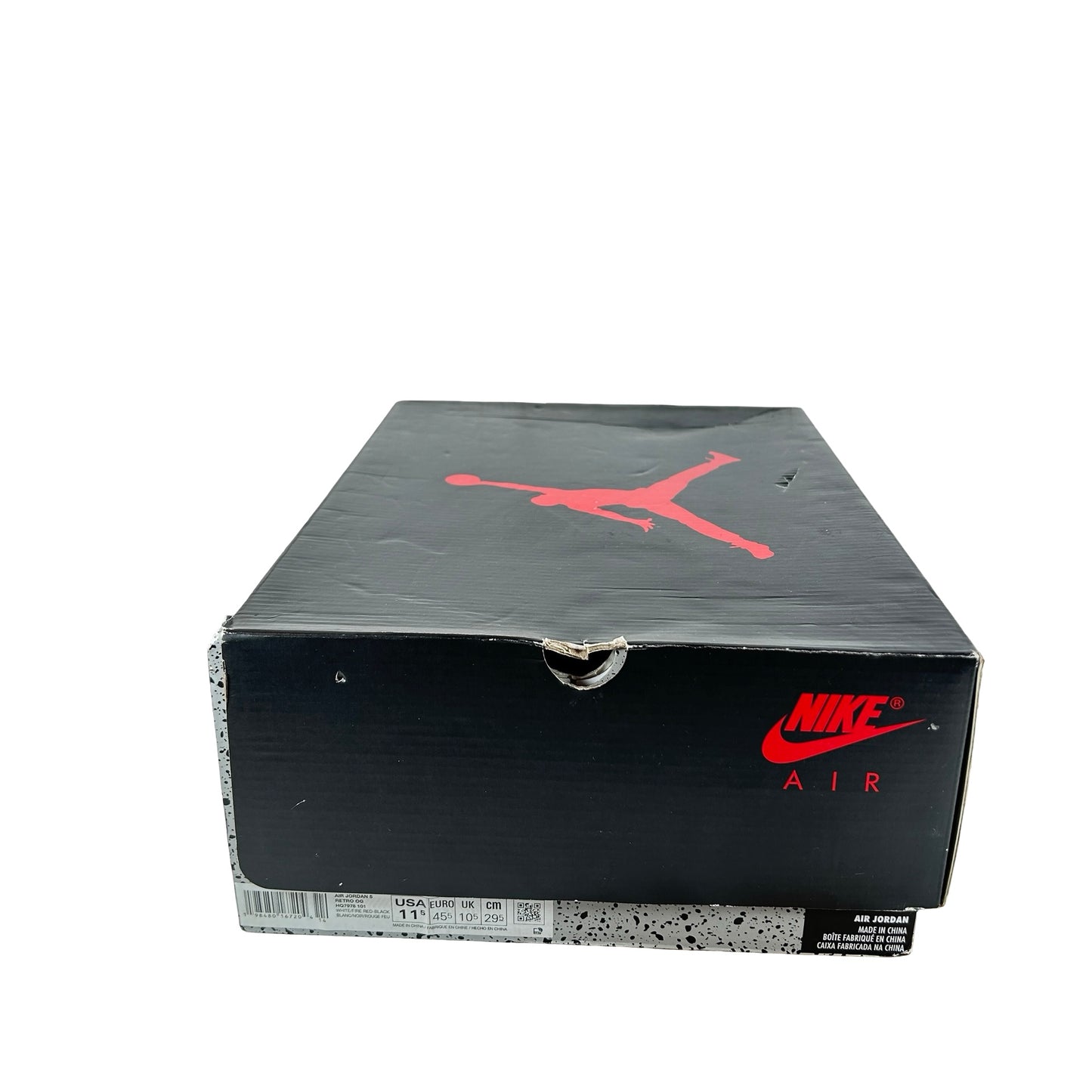 HQ7978 101 Jordan 5 Retro Fire Red Black Tongue (2025) [USED] - 11.5 M (Used)