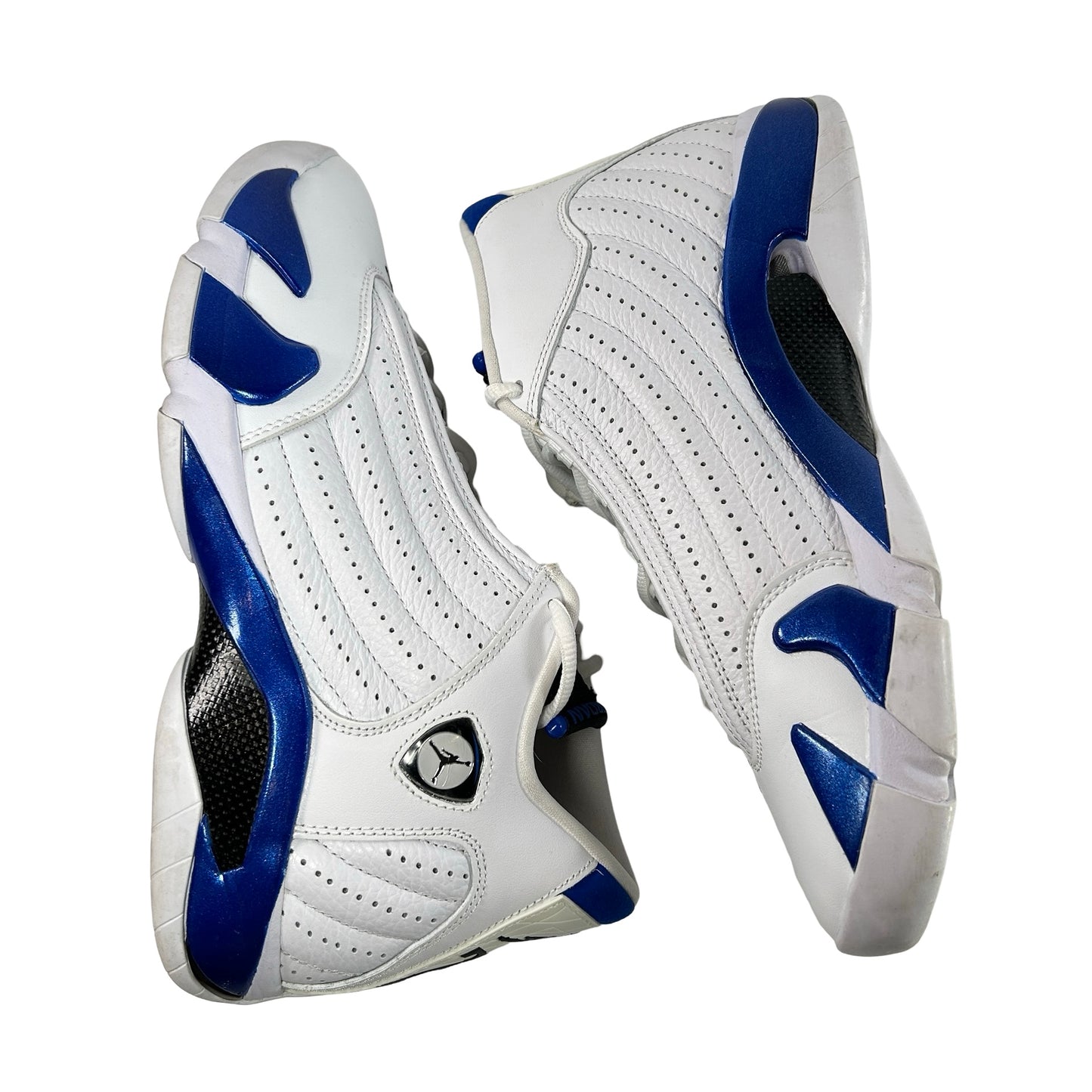 487471 104 Jordan 14 Retro White Hyper Royal [USED] - 9 M (Used2)