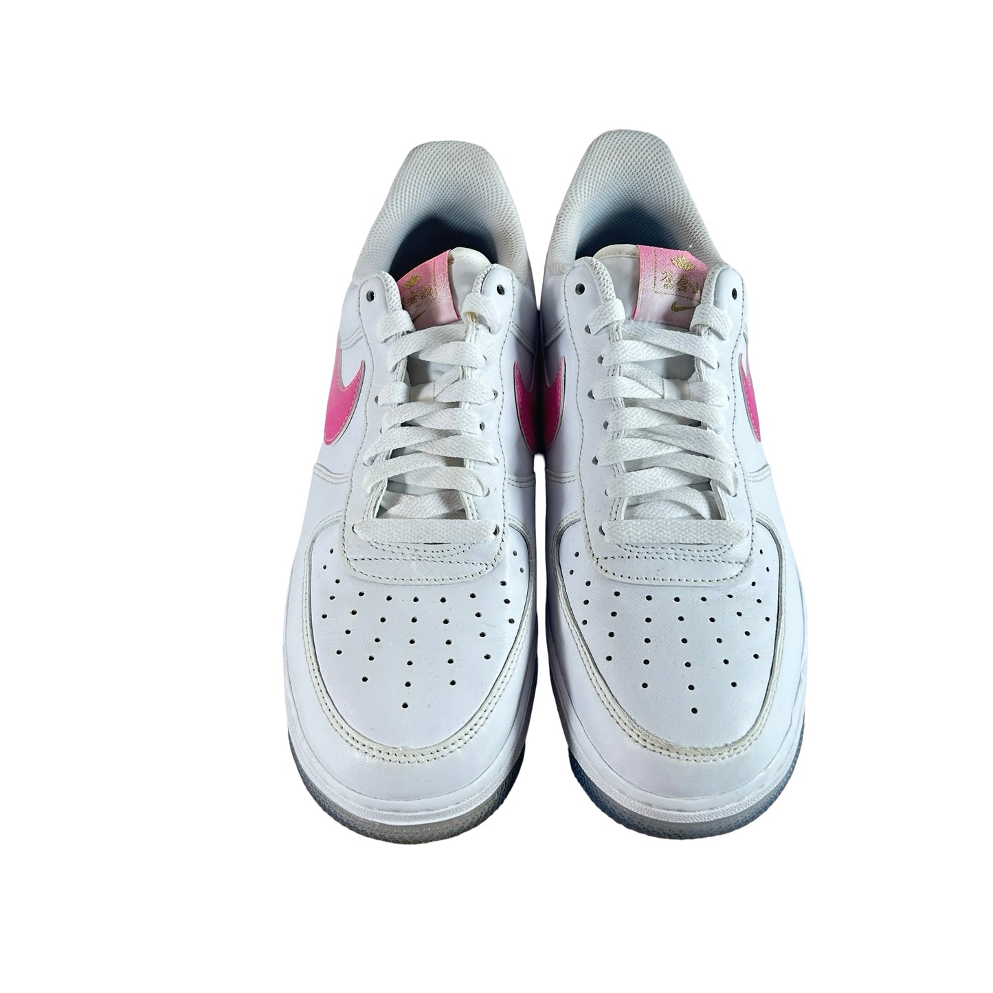 FD0778 100 Nike Air Force 1 Low '07 PRM San Francisco Chinatown Lotus Flower [USED] - 8 M (Used) (No Box)