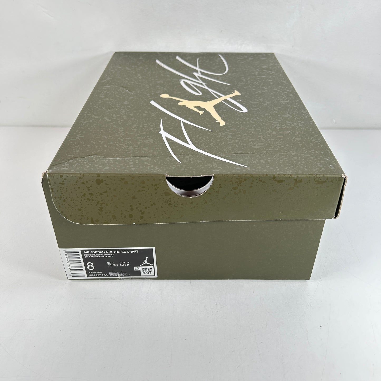 FB9927 200 Air Jordan 4 Craft Medium Olive [USED] - 8 M (Used)