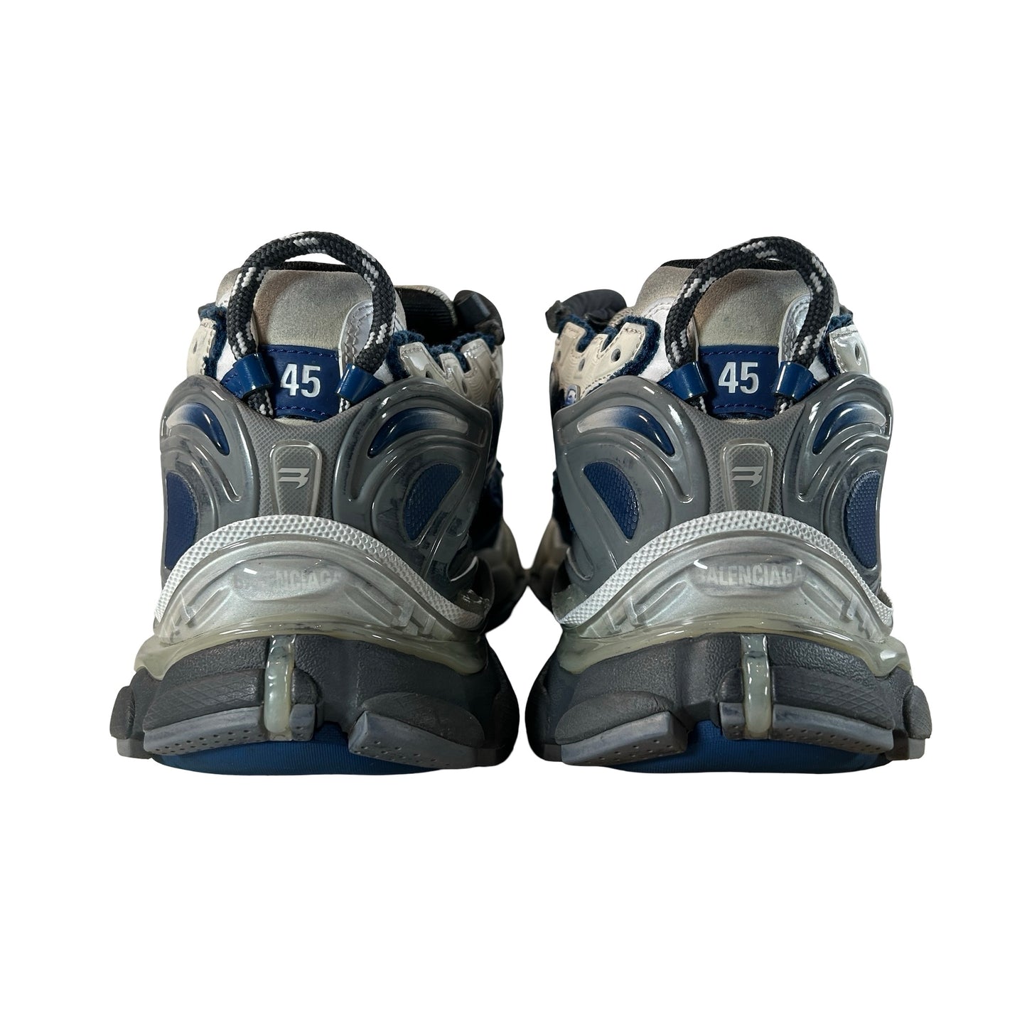 772774WRUNG2410 Balenciaga Runner Gradient White Navy Grey [USED] - EU 45 (Used)