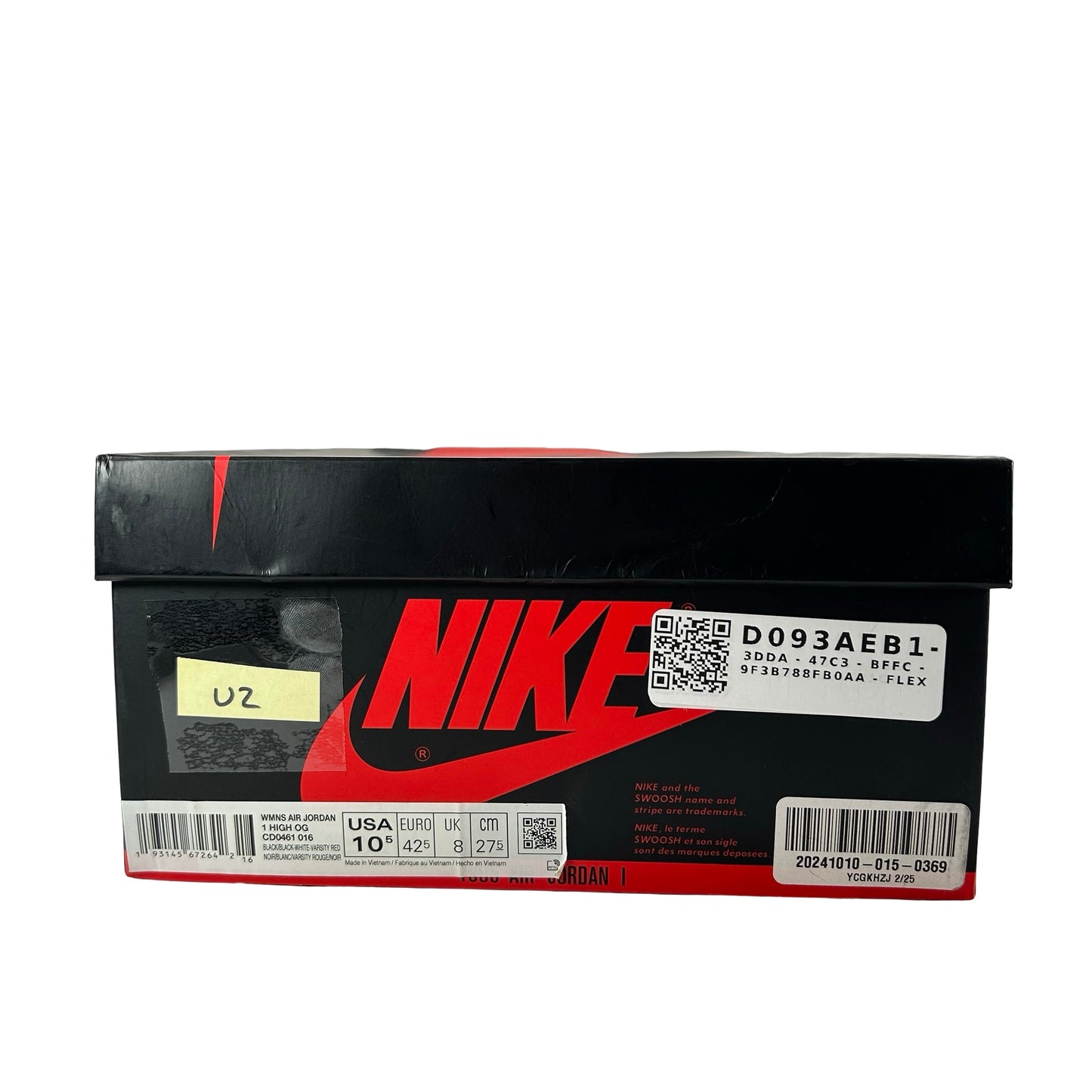 CD0461 016 AJ1 Satin Black Toe [USED] - 10.5 W (Used2)