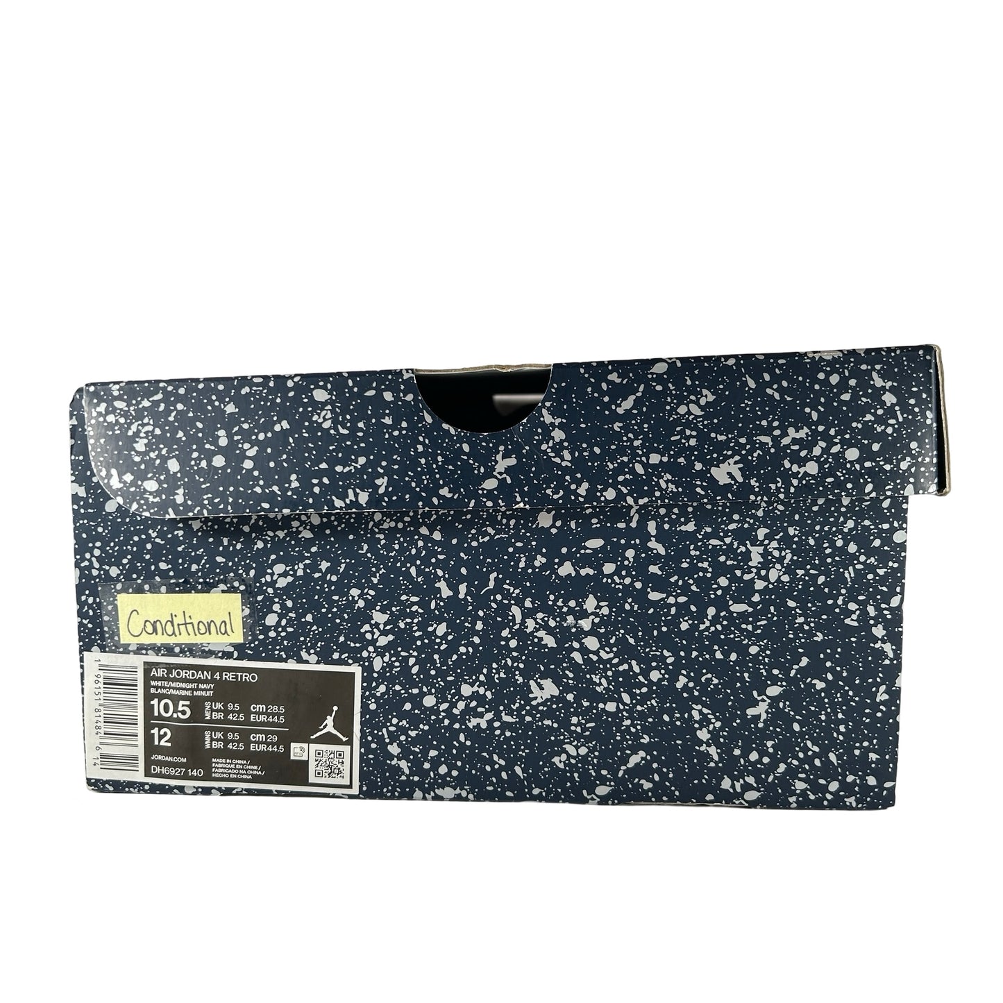 DH6927 140 Jordan 4 Retro Midnight Navy [CONDITIONAL] - 10.5 M (Yellowing)