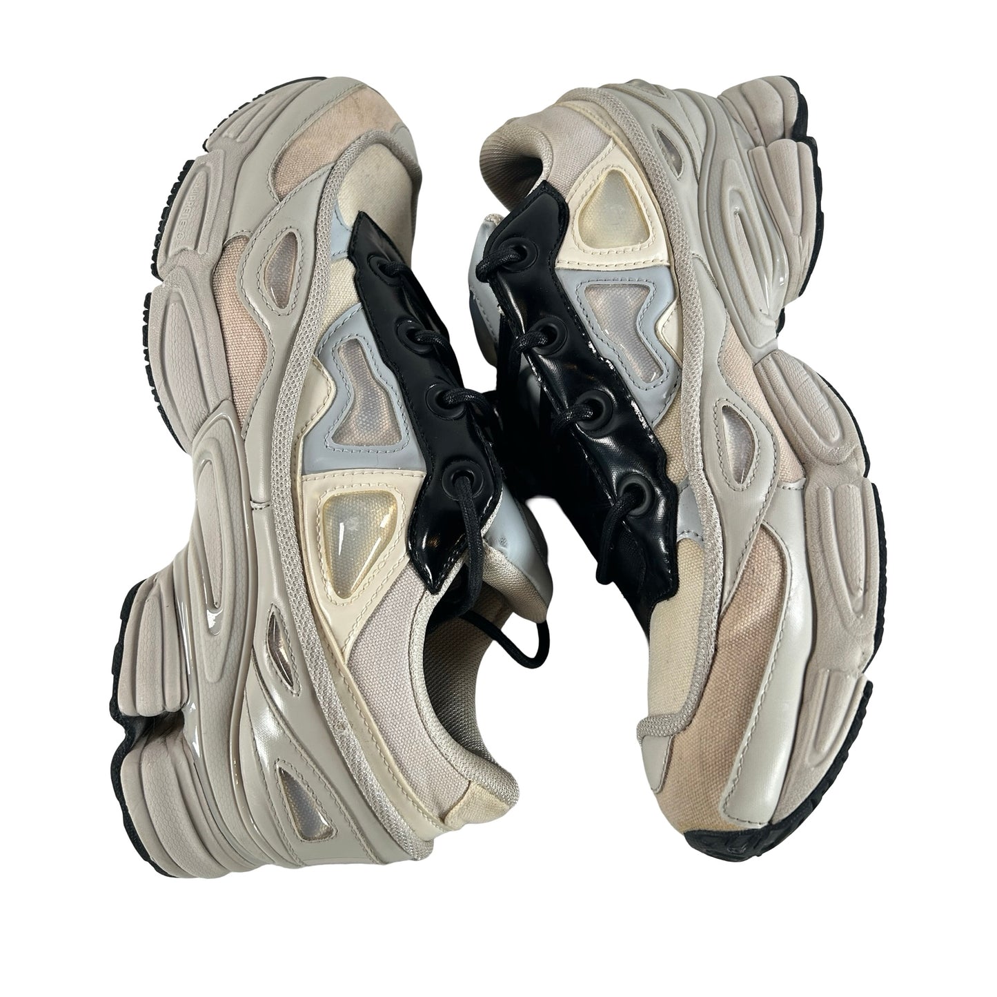 B22537 adidas Ozweego 3 Raf Simons Cream White Core Black [USED] - 11 (Used)
