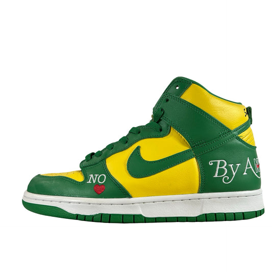 DN3741 700 Nike SB Dunk High Supreme By Any Means Brazil [USED] - 9 M (Used)(Slight Separation On Left Toe Box)