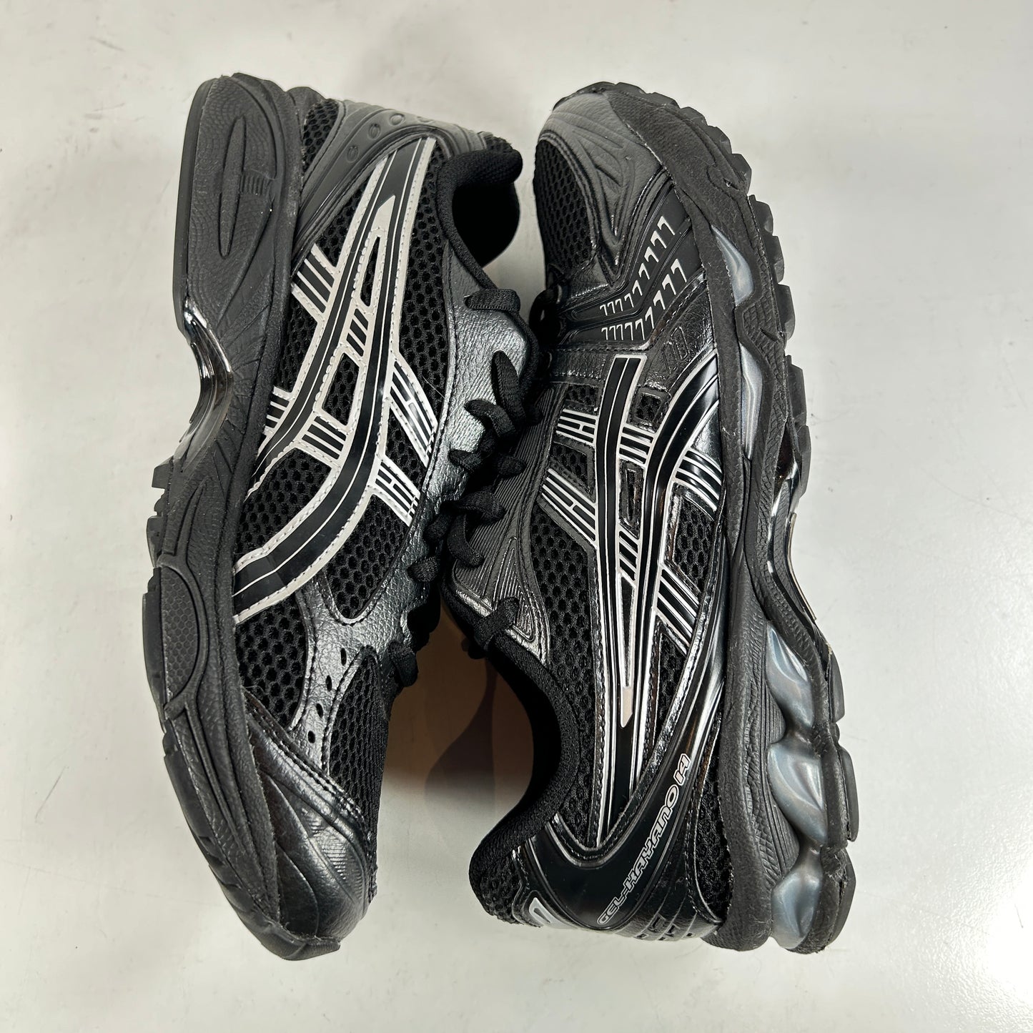 1201A019 006 ASICS Gel-Kayano 14 Black Pure Silver [USED] - 8 M (Used)