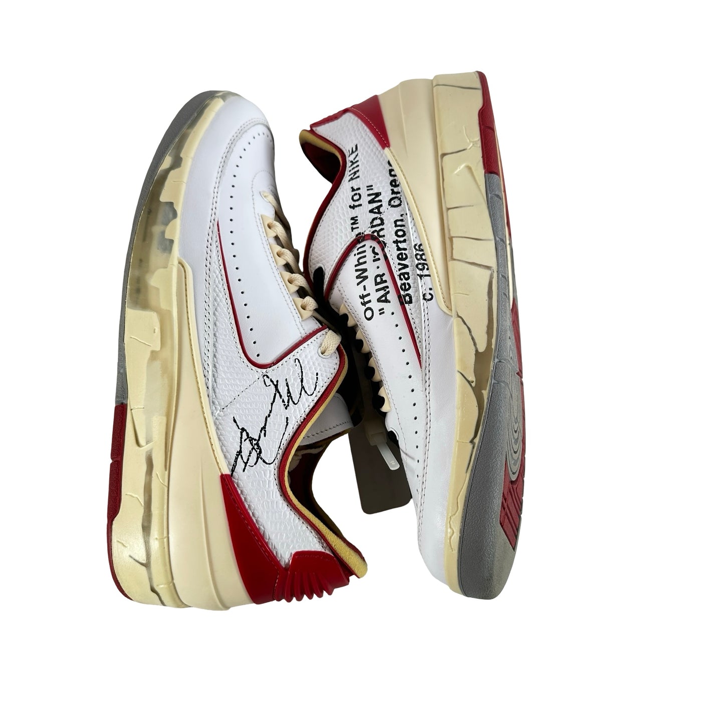 DJ4375 106 Jordan 2 Retro Low SP Off-White White Red [USED] - 10.5 M (Used7)