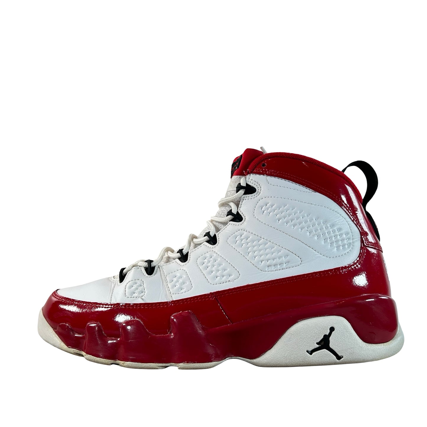 302370 160 Jordan 9 Retro White Gym Red [USED] - 9 M (Used) (No Box)