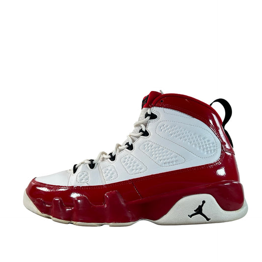 302370 160 Jordan 9 Retro White Gym Red [USED] - 9 M (Used) (No Box)