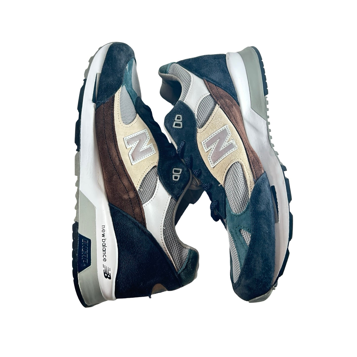 M9915SP New Balance 991.5 Made in England Beige Brown Navy [USED] - 10.5 M (Used) (No Box)