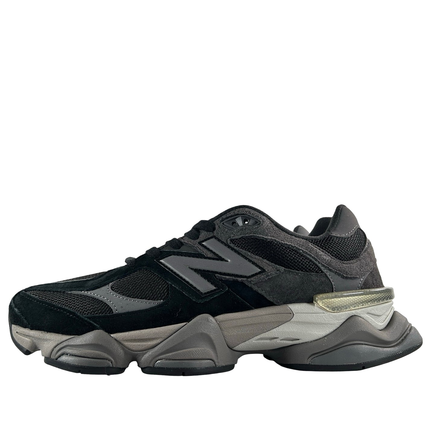 U9060BLK New Balance 9060 Black Castlerock Grey [USED] - 10 M (Used)