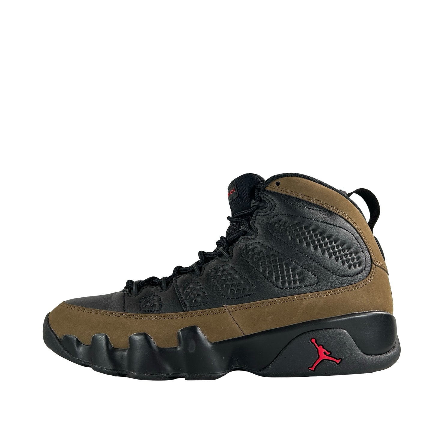 HV4794 030 Air Jordan 9 Retro Olive (2024) [USED] - 9.5 M (Used9)