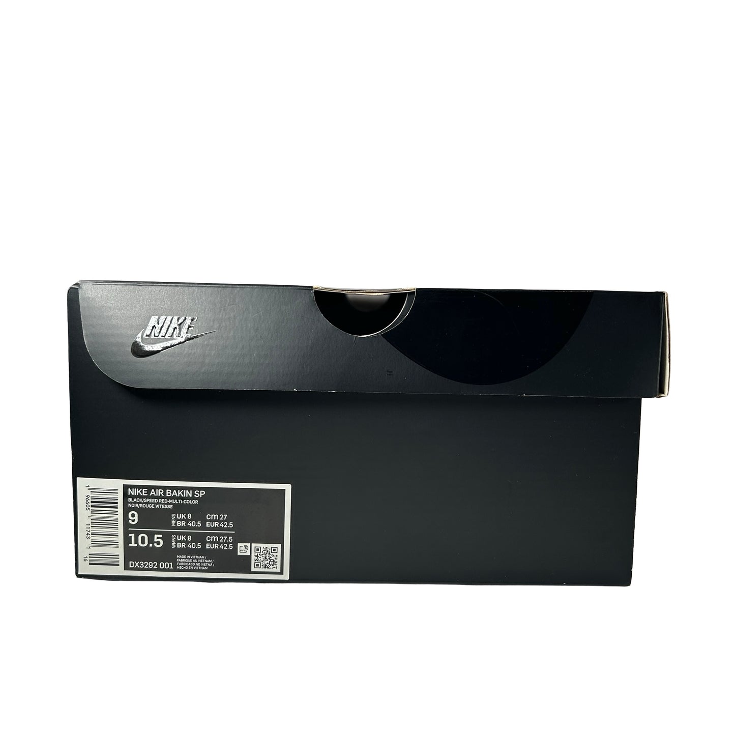 DX3292 001 Nike Air Bakin SP Supreme Black [USED] - 9 M (Used)