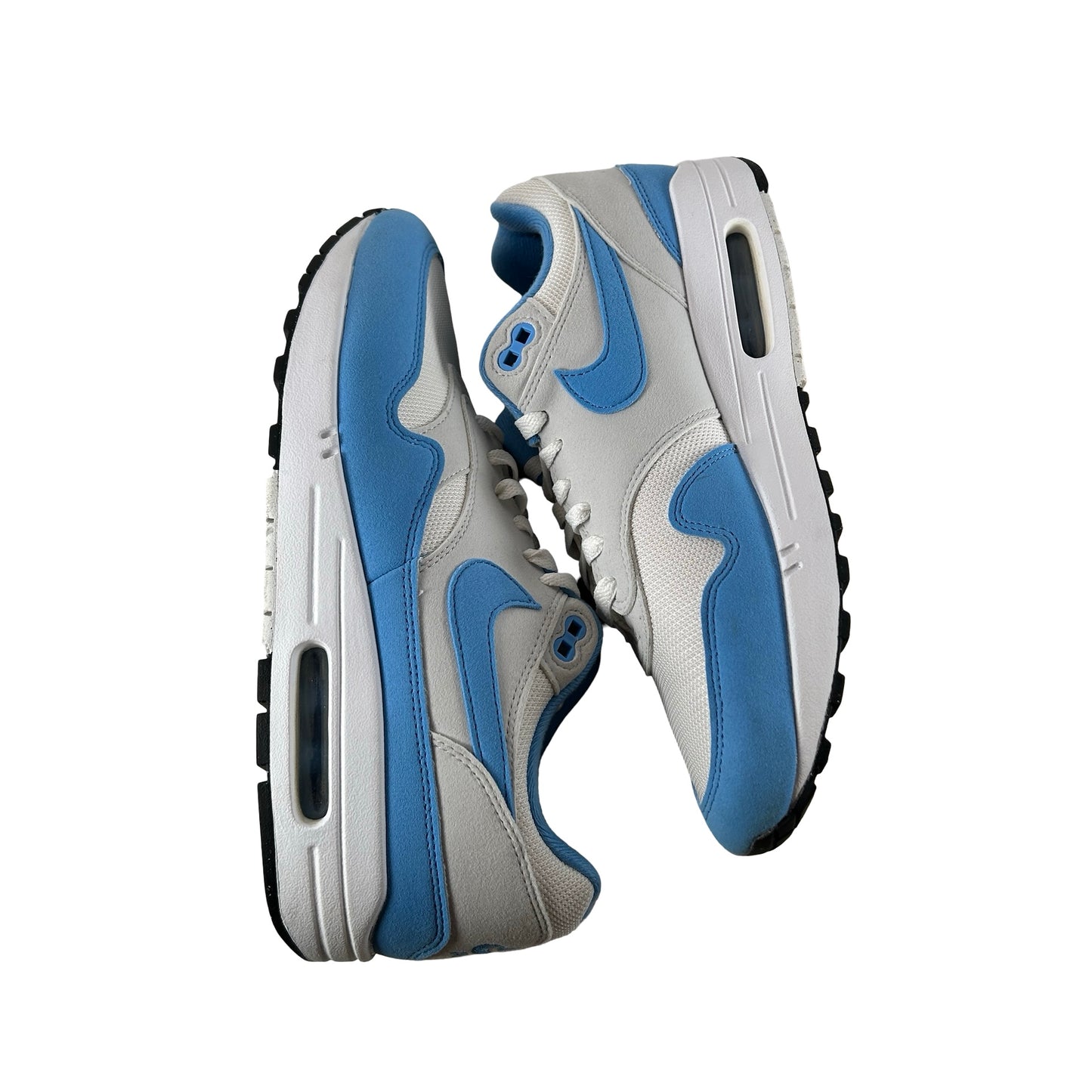 FD9082 103 Nike Air Max 1 White University Blue [USED] - 9.5 M (Used)