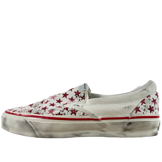 VN000Z7ZBOP1 Vans Classic Slip-On Mattias Gollin Stella Rossa [USED] - 11 M (Used) (No Box)