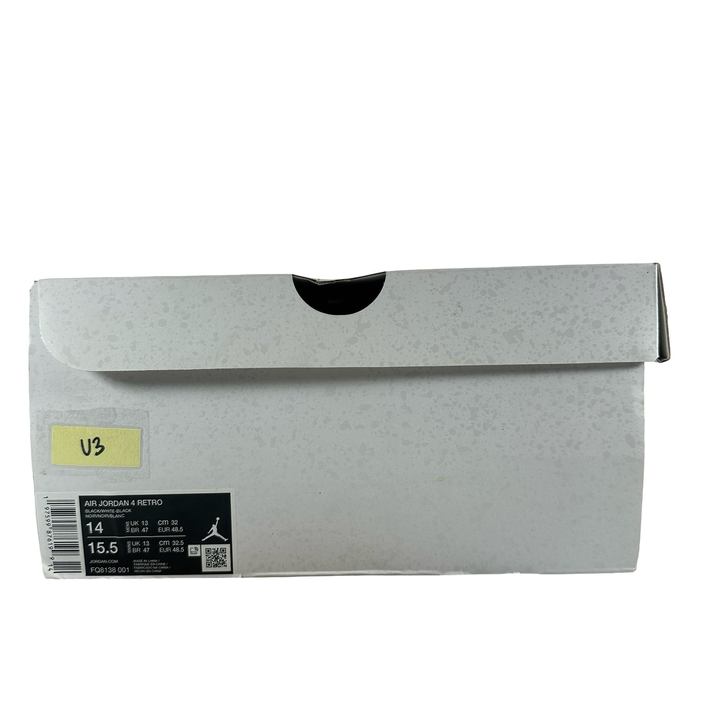 FQ8138 001  Jordan 4 Retro White Thunder [USED] - 14 M (Used3)