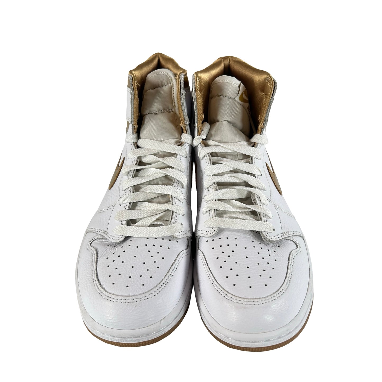 FD2596 107 Jordan 1 Retro High OG Metallic Gold (Women's) [USED] - 9.5 W (Used) (No Box)