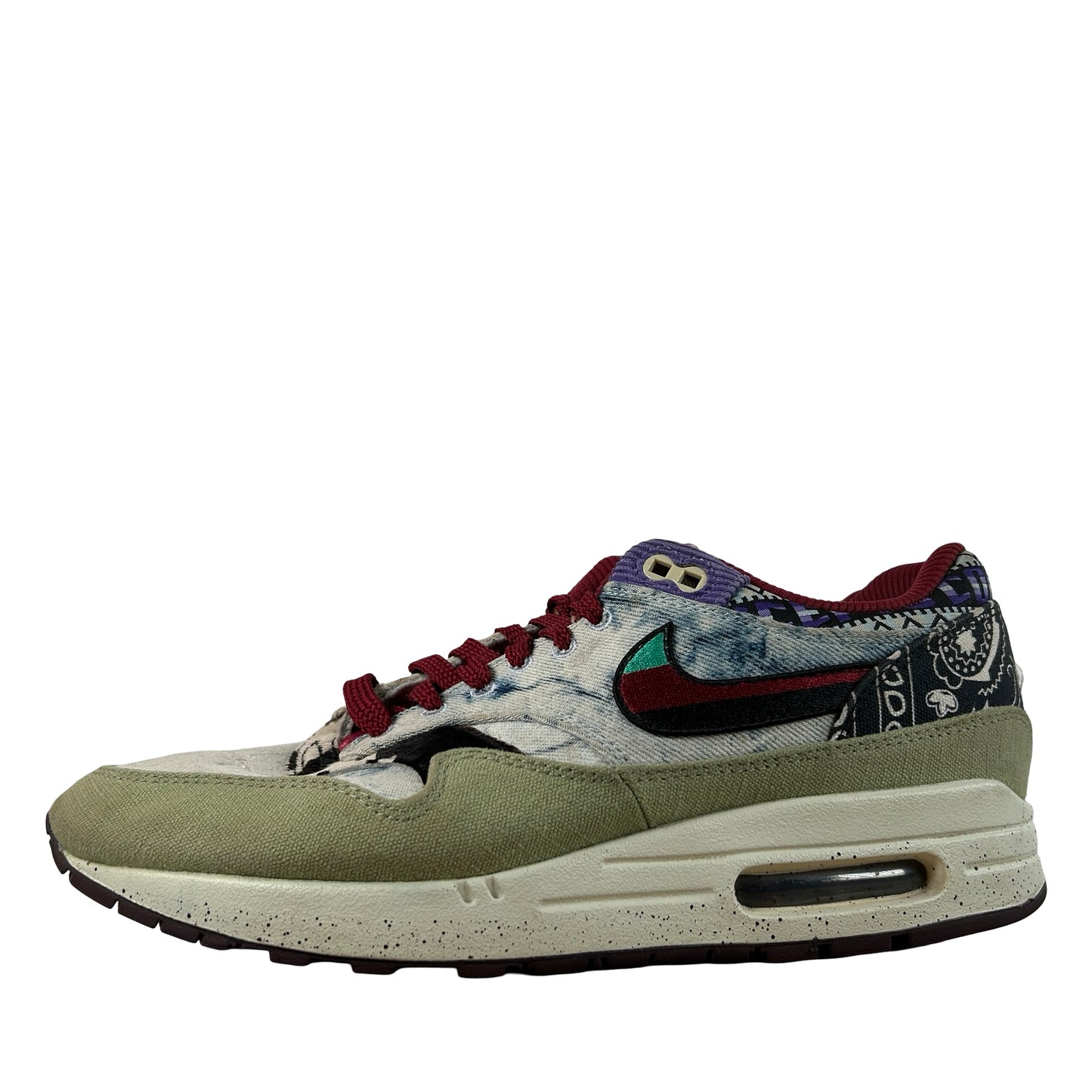 DN1803 300 Nike Air Max 1 Concepts Denim Olive Canvas [USED] - 9.5 M (Used3)