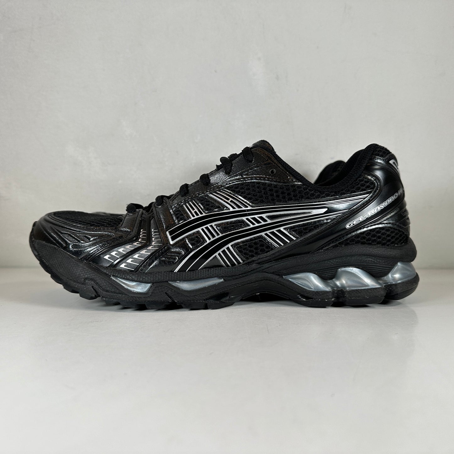 1201A019 006 ASICS Gel-Kayano 14 Black Pure Silver [USED] - 9.5 M (Used)