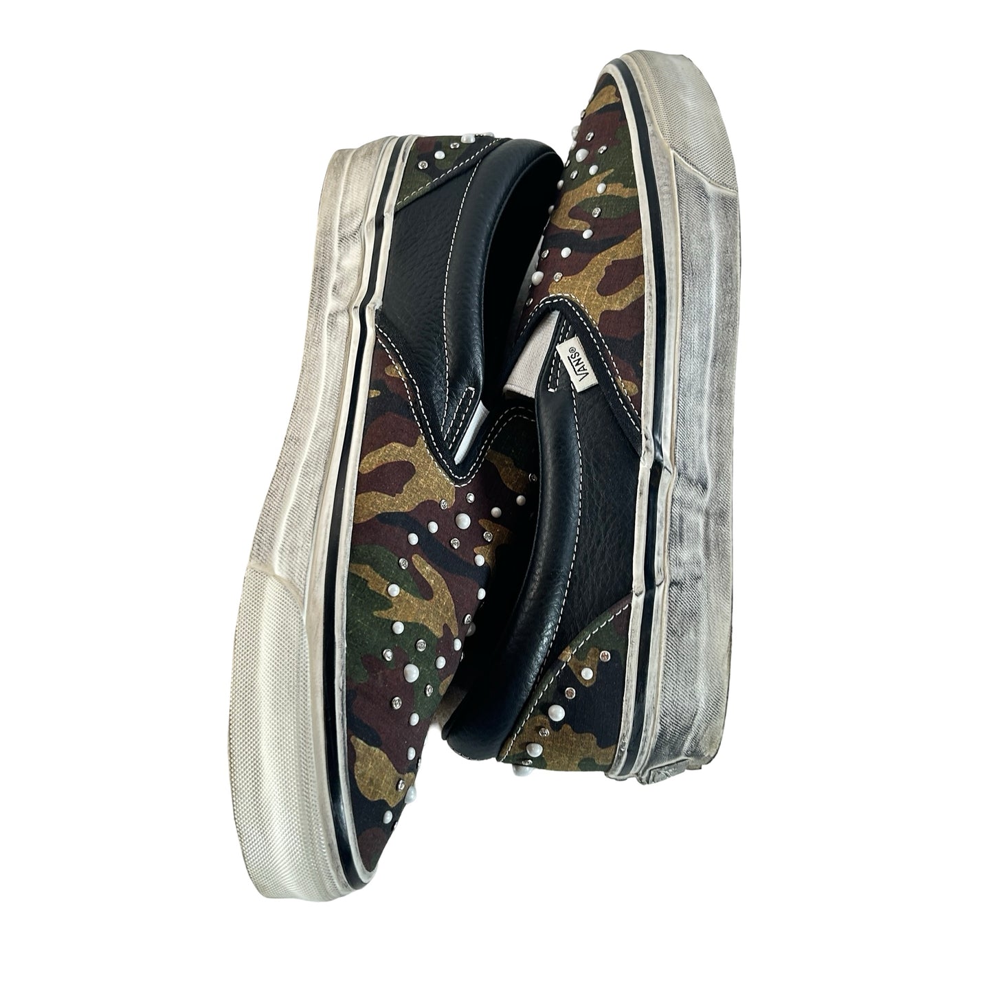 VN000D9PCAK Vans LX Classic Slip-On 98 Pearlized Pack Camo Black [USED] - 13 M (Used)
