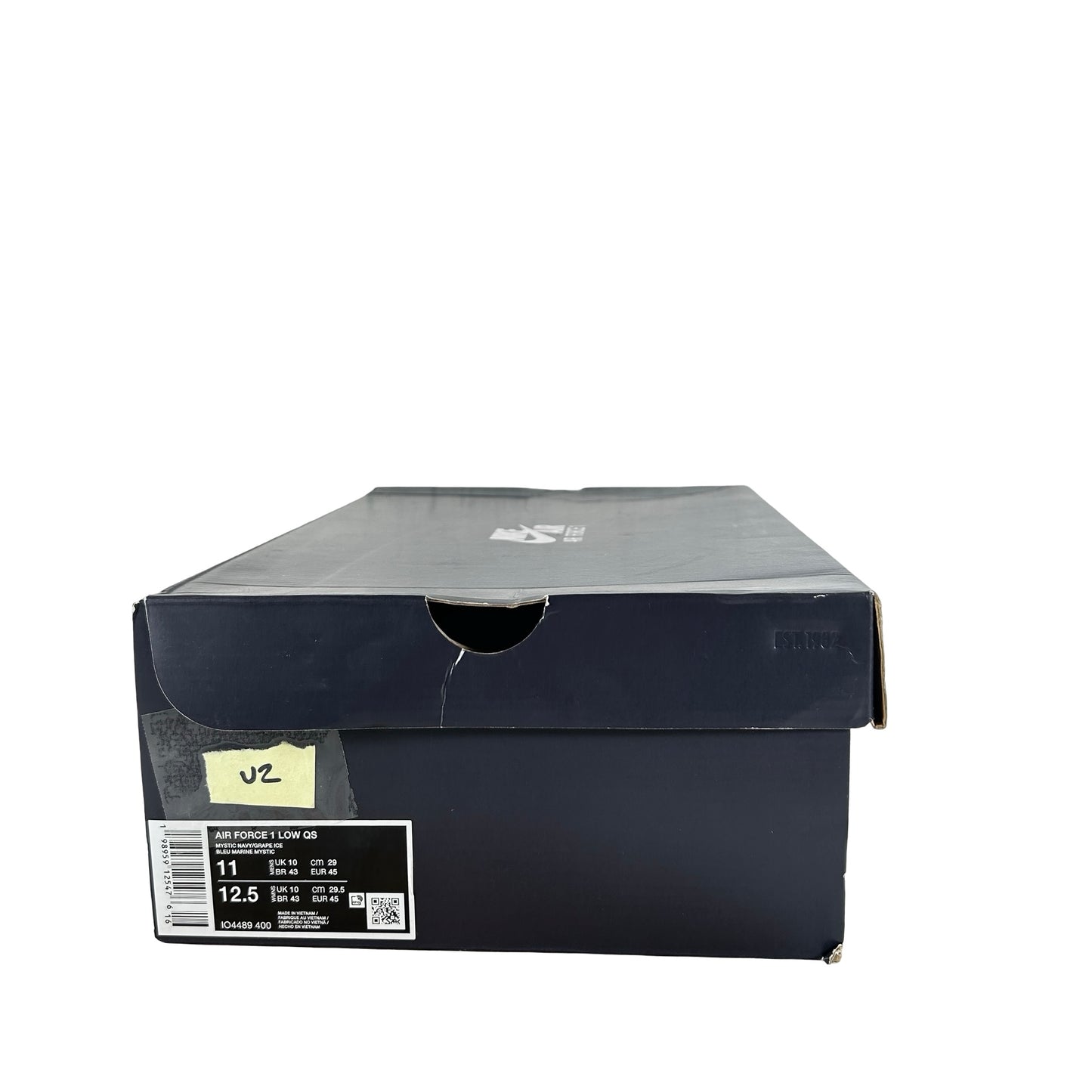 IO4489 400 Nike Air Force 1 Low Patent Leather Mystic Navy Grape Ice [USED] - 11 M (Used2)
