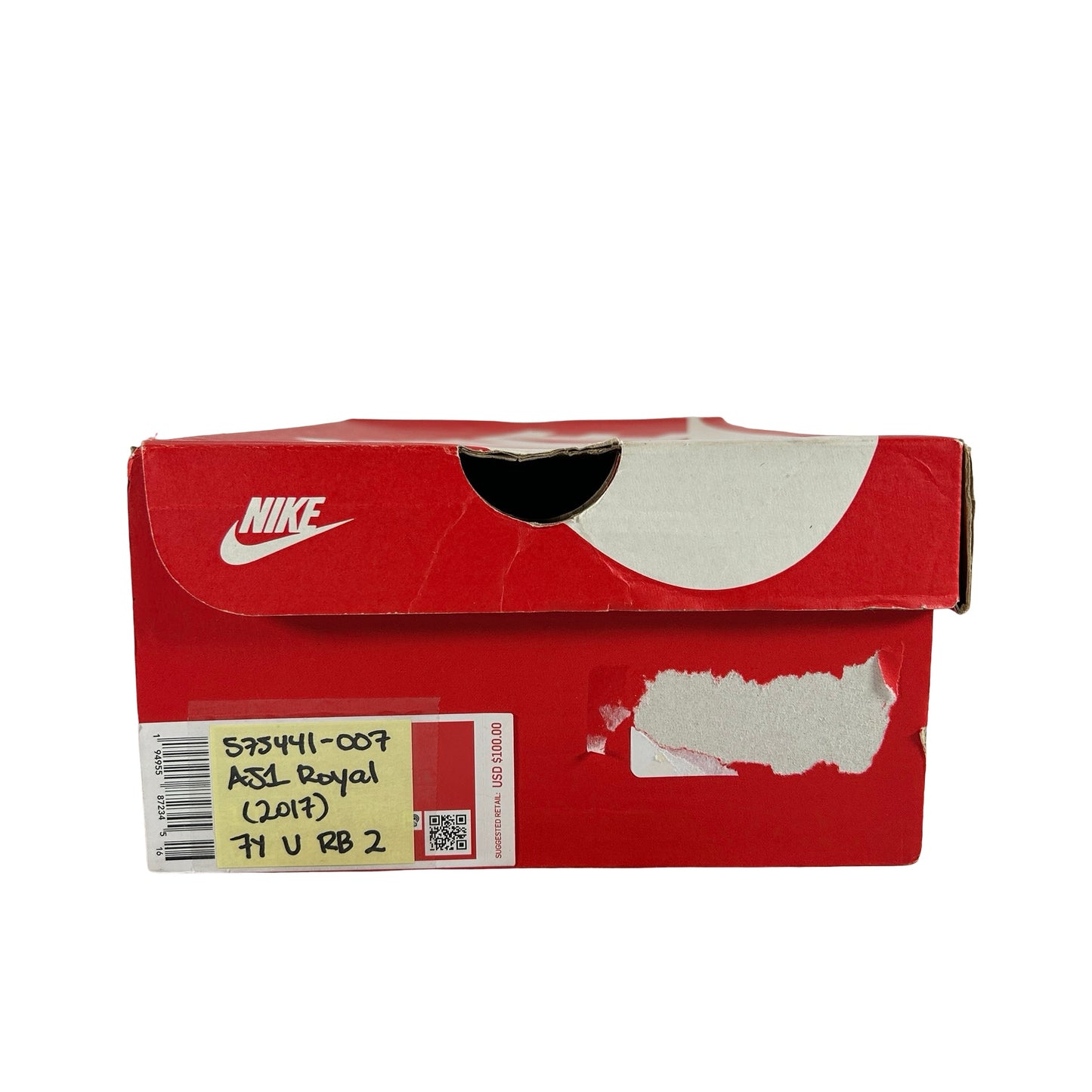 575441 007 Jordan 1 Retro Royal (2017) (GS) [USED] - 7 Y (Used2) (Replace Box2)