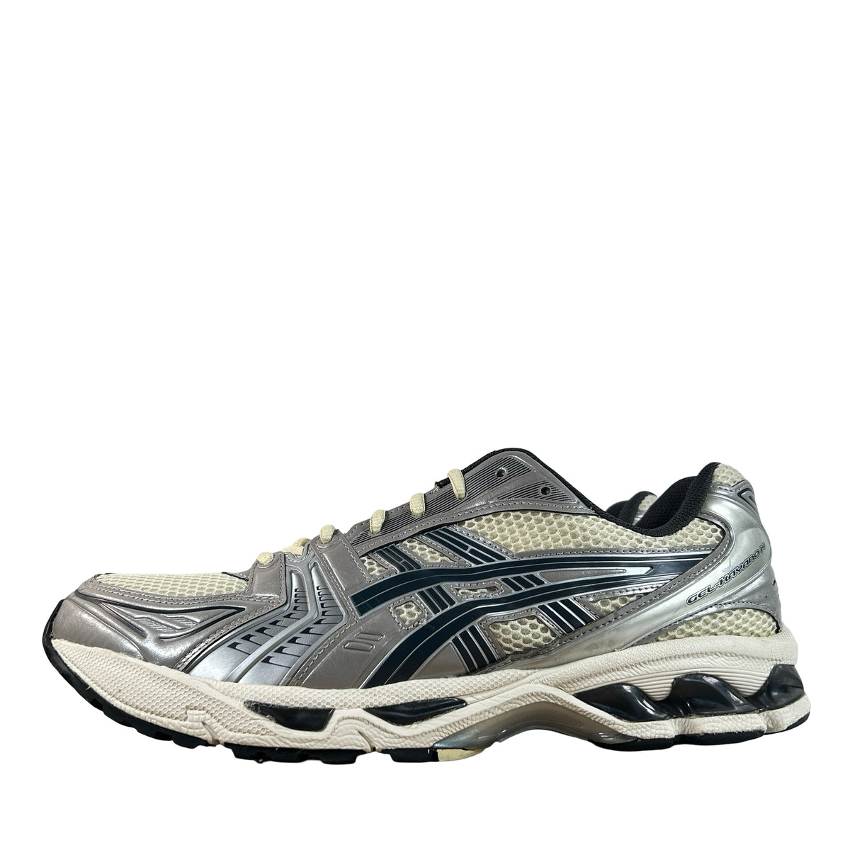 1203A740 101 ASICS Gel-Kayano 14 Silver Papaya [USED] - 12 M (Used)