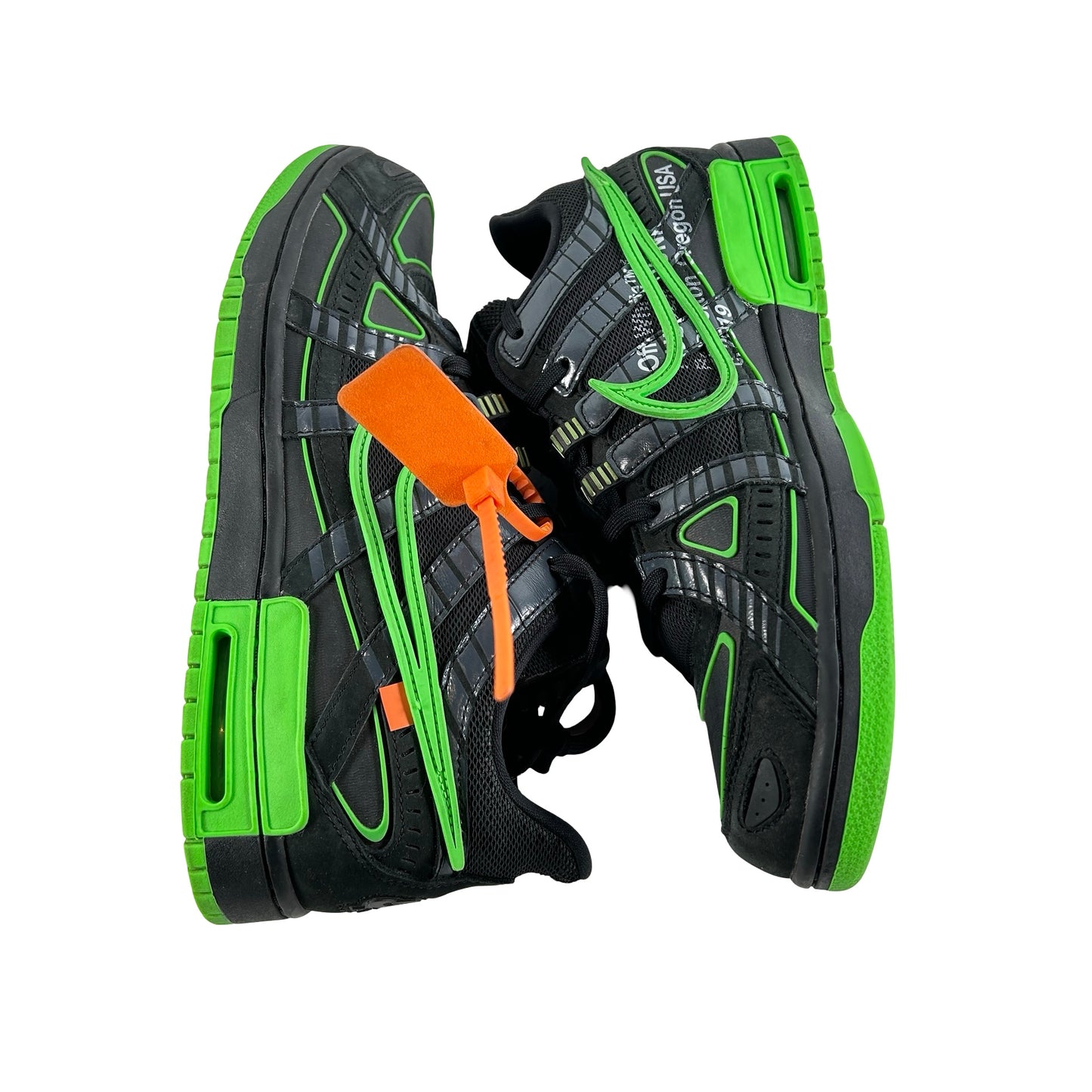 CU6015 001 Nike Air Rubber Dunk Off-White Green Strike [USED] - 12 M (Used4)