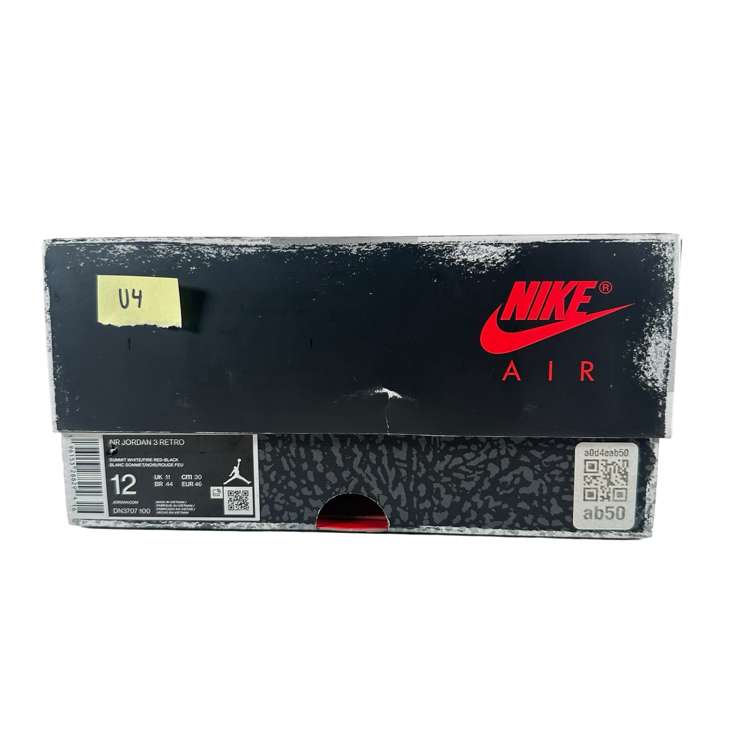 DN3707 100 Jordan 3 Retro White Cement Reimagined [USED] - 12 M (Used4)