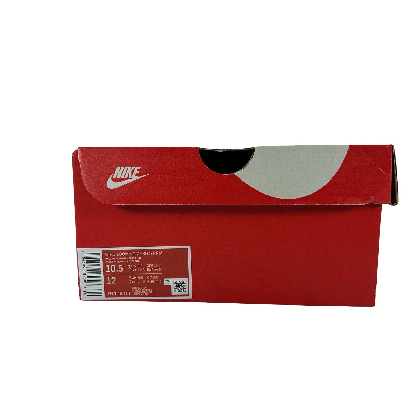 FN7649 110 Nike Zoom Vomero 5 Supersonic Light Bone Black [USED] - 10.5 M (Used)