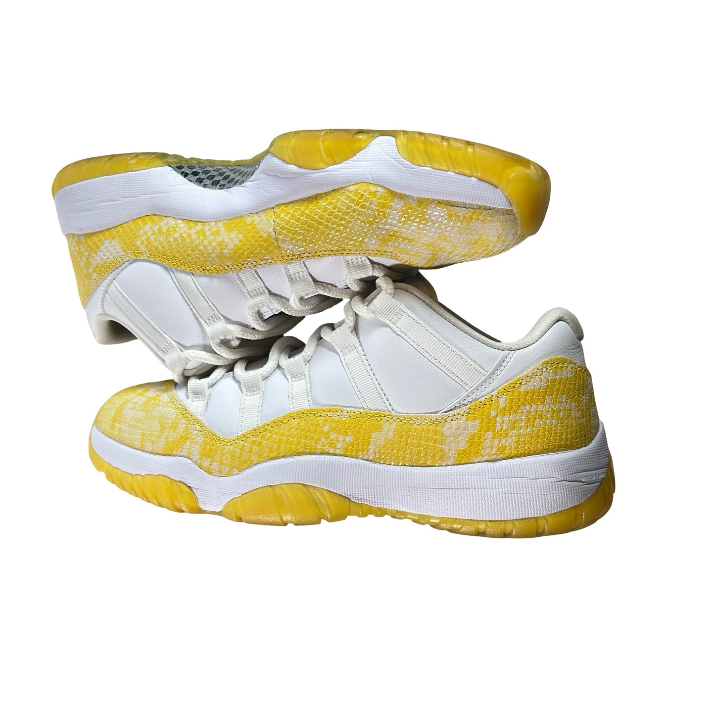 AH7860 107 Jordan 11 Retro Low Yellow Snakeskin (Women's) [USED] - 10 W (Used)