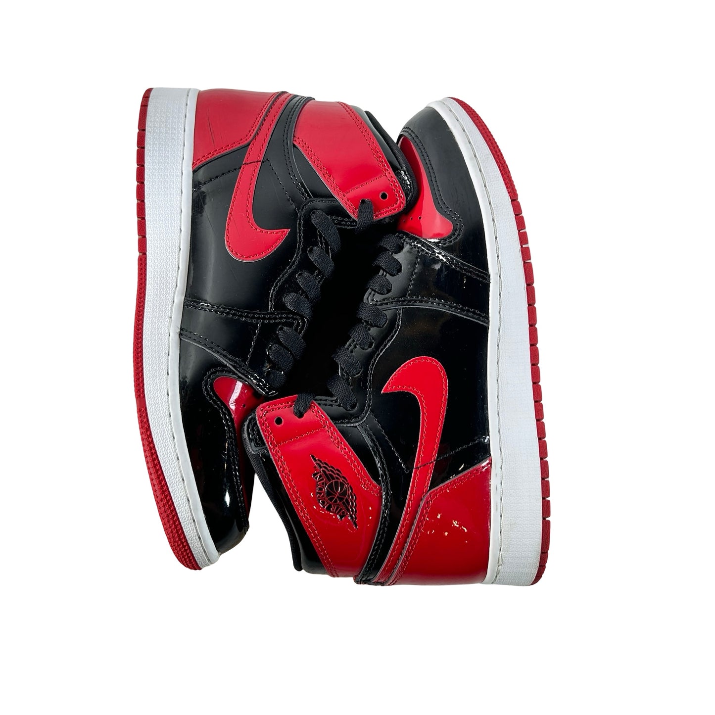 575441 063 Jordan 1 Retro High OG Patent Bred (GS) [USED] - 6 Y (Used2)