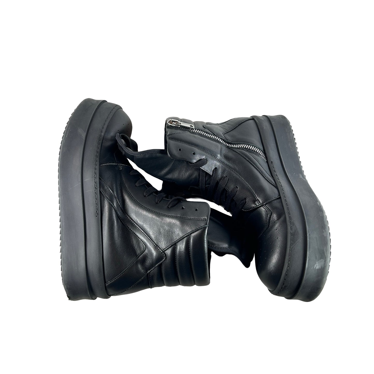 RU01F2868 LCO Rick Owens Megabumper Geobasket Black [USED] - EU 42 (Used)