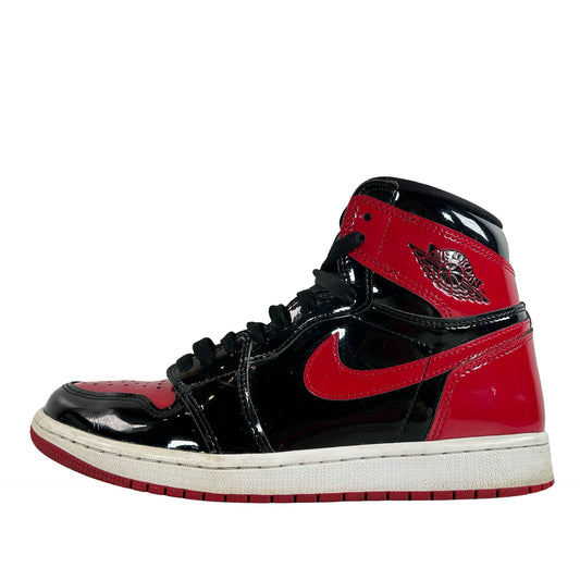 555088 063 Jordan 1 Retro High OG Patent Bred [USED] - 8 M (Used2) (No Box2)