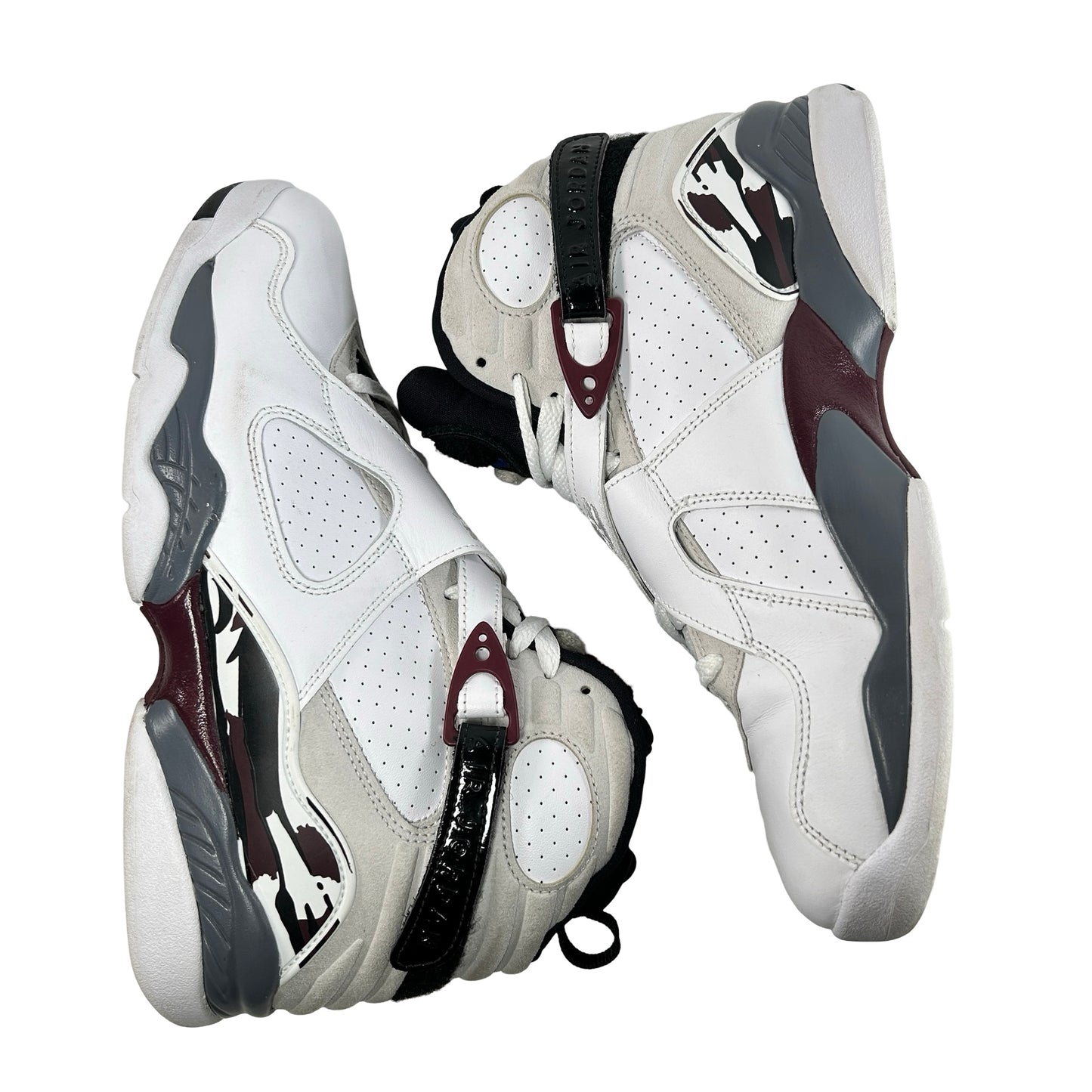 CI1236 104 Wmns Air Jordan 8 Retro White Burgundy [USED] - 10.5 W (Used)