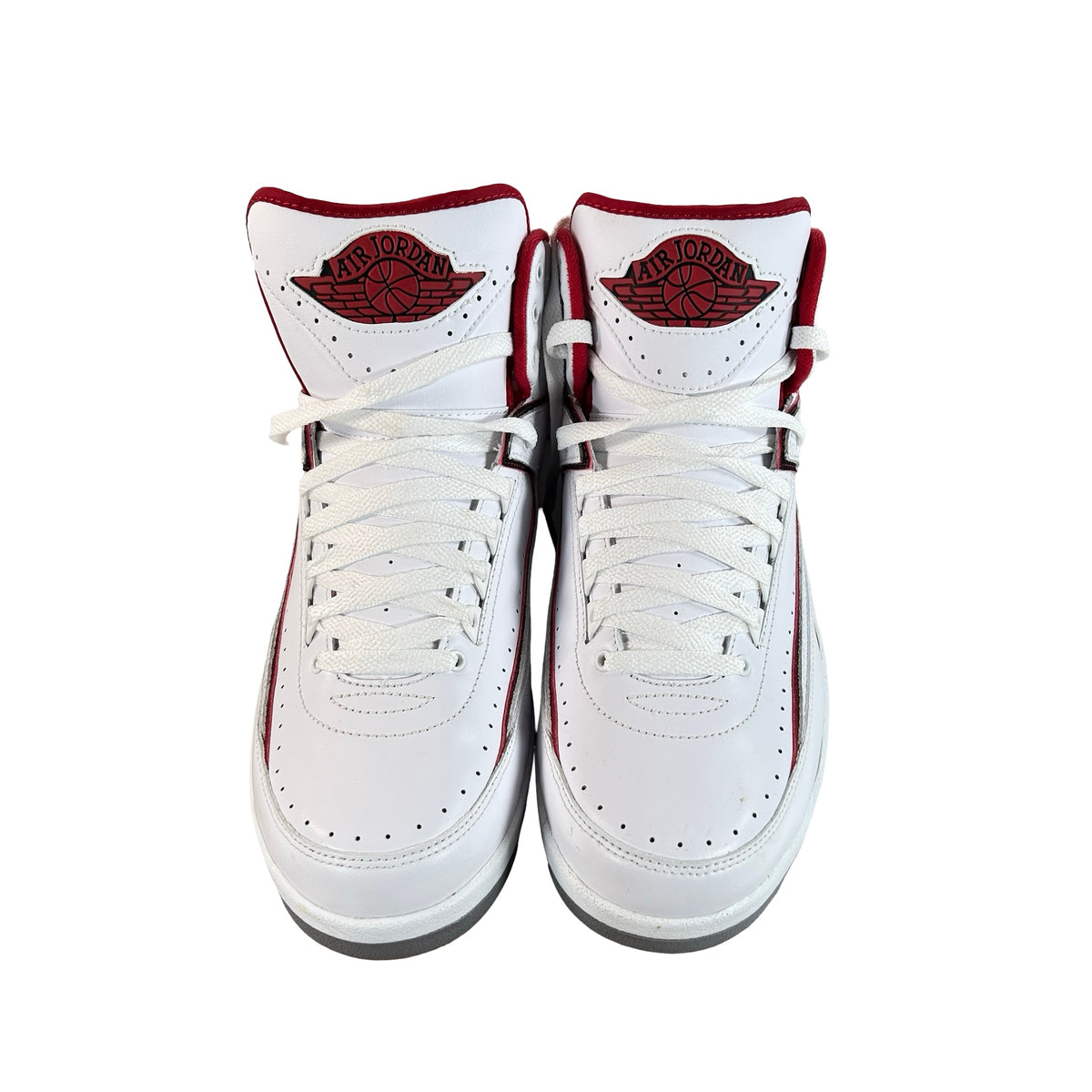 385475 102 Jordan 2 Retro White Red (2014) [USED] - 11 M (Used) (Replace Box)